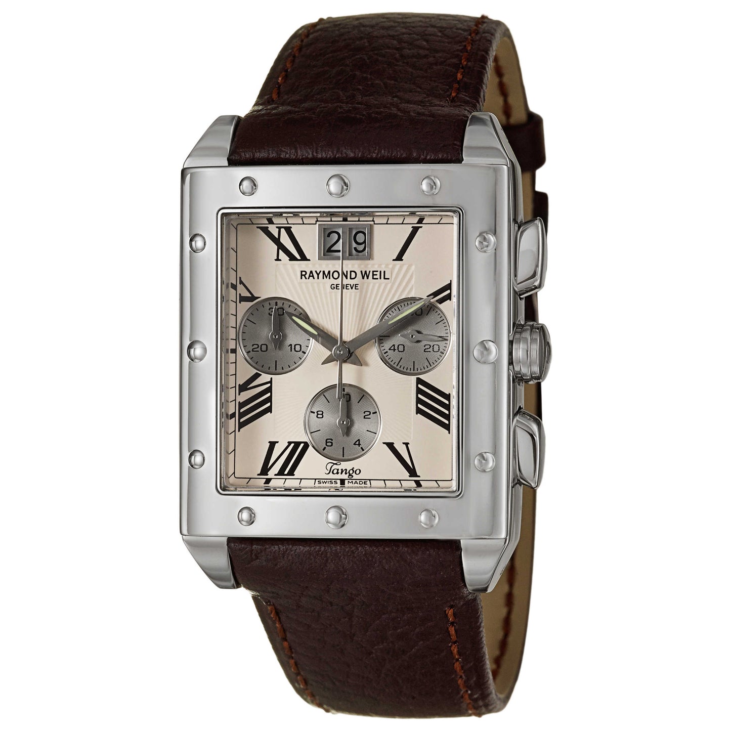 Front view of Raymond Weil Tango Men's Swiss Quartz (Battery-Powered) Watch 4881-STC-00809