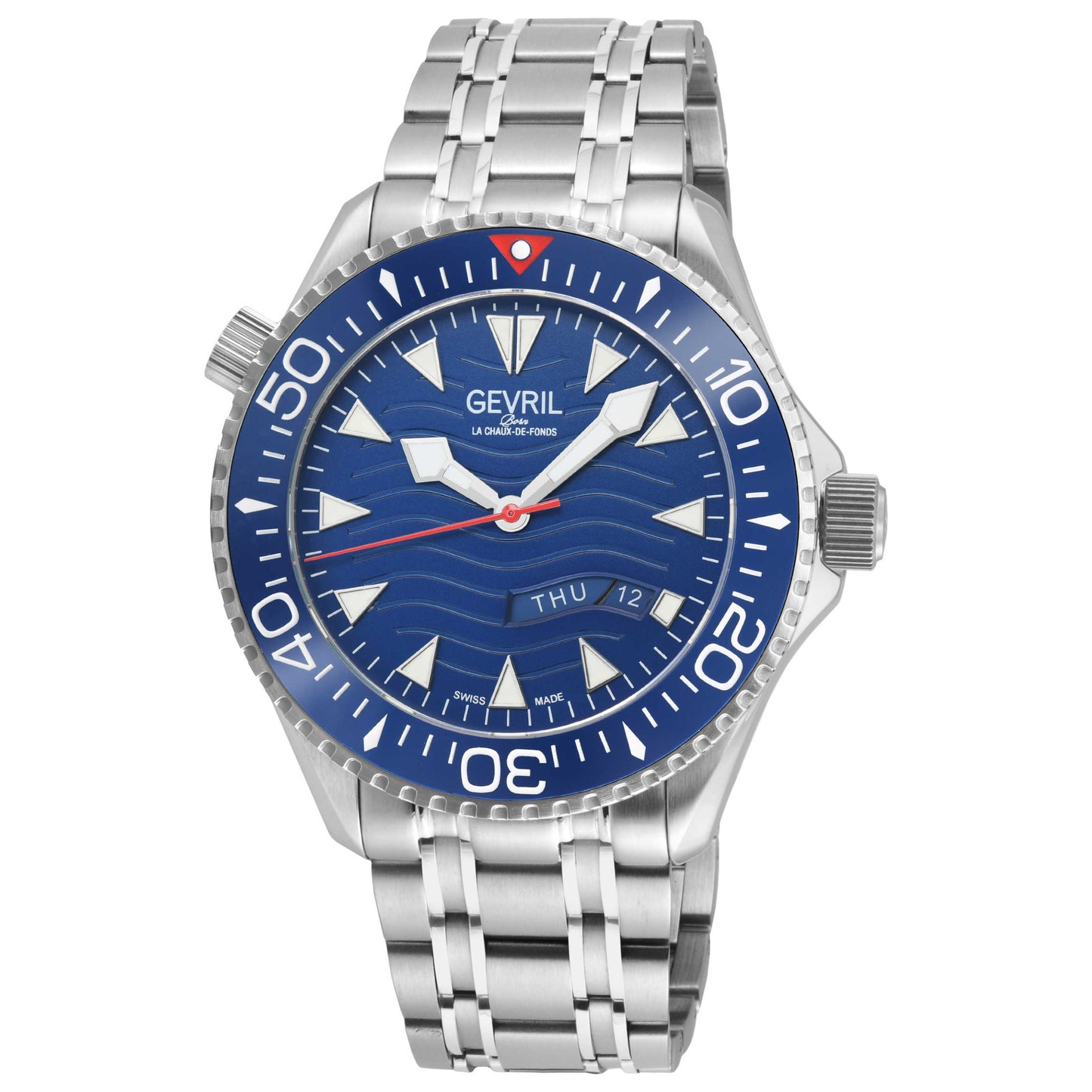Front view of Gevril Hudson Yards Men's Automatic Watch 48831B