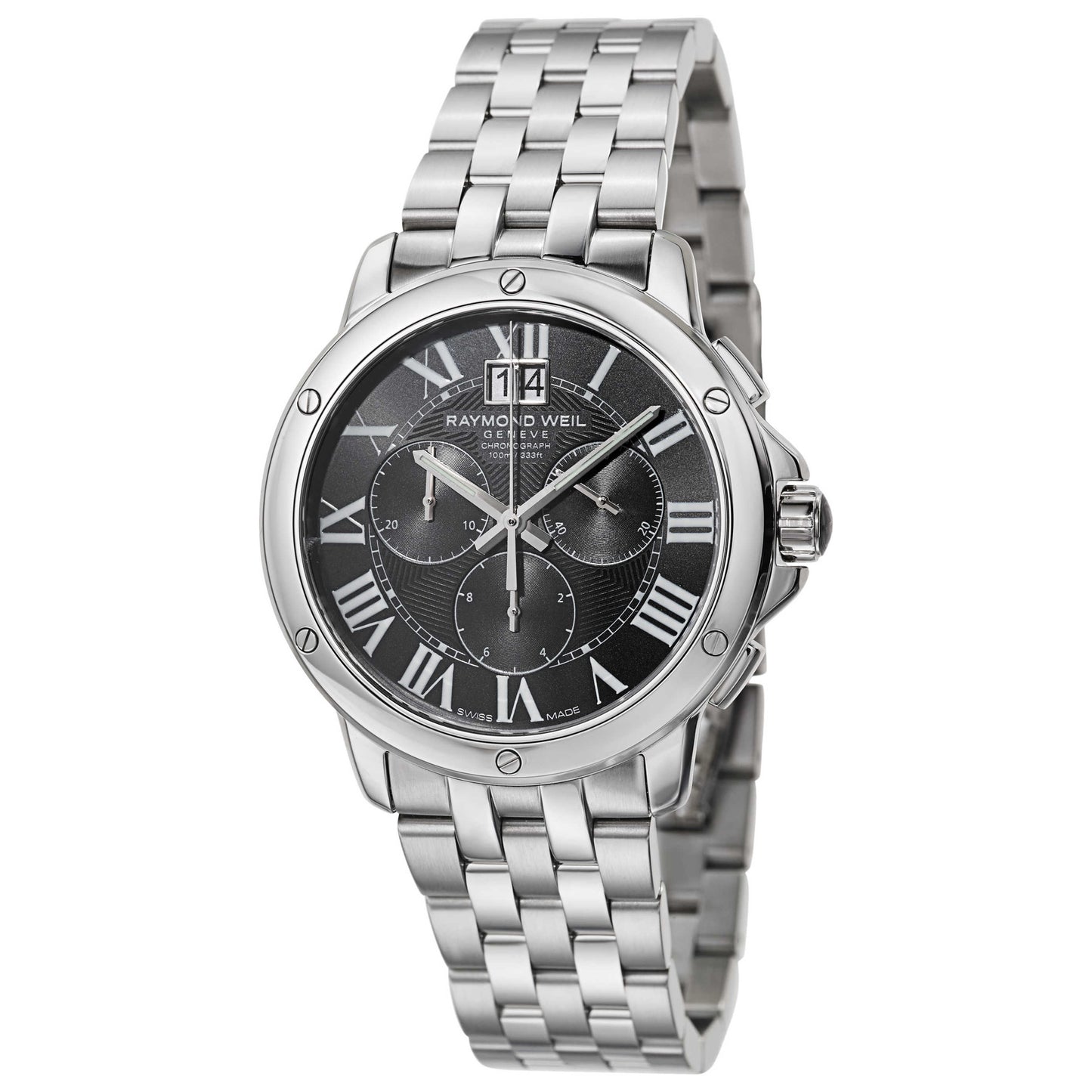 Front view of Raymond Weil Tango Men's Swiss Quartz (Battery-Powered) Watch 4891-ST-00200