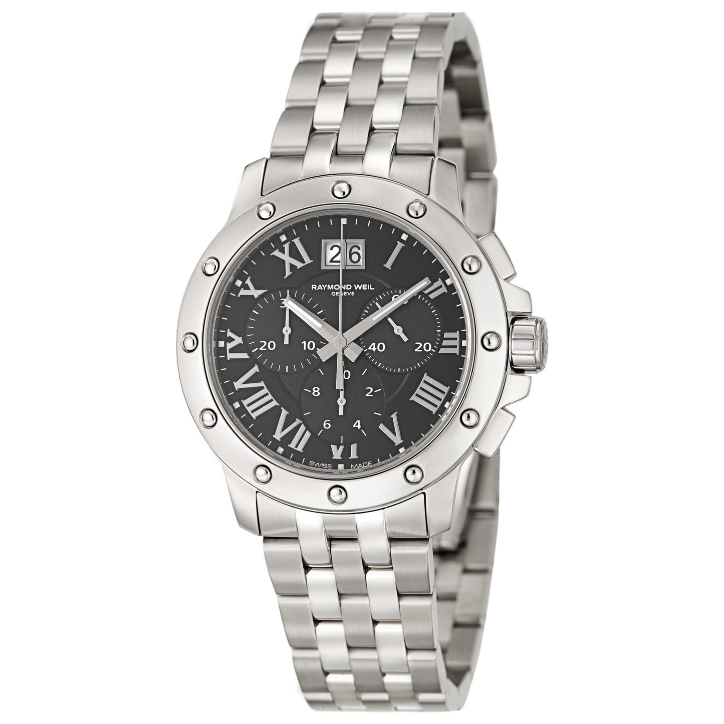 Front view of Raymond Weil Tango Men's Swiss Quartz (Battery-Powered) Watch 4899-ST-00208