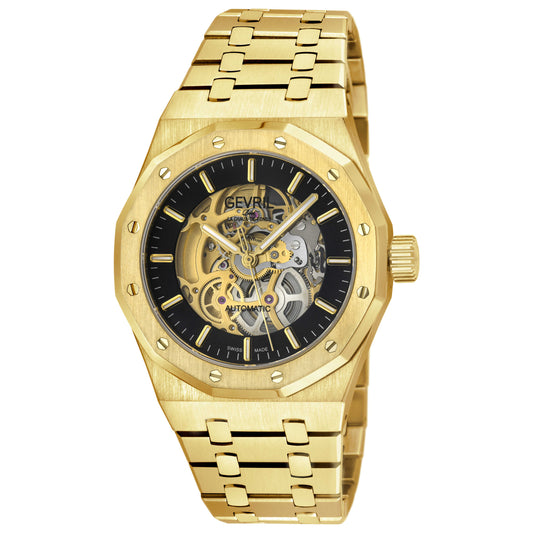 Front view of Gevril Gotham Men's Automatic Watch 49420B