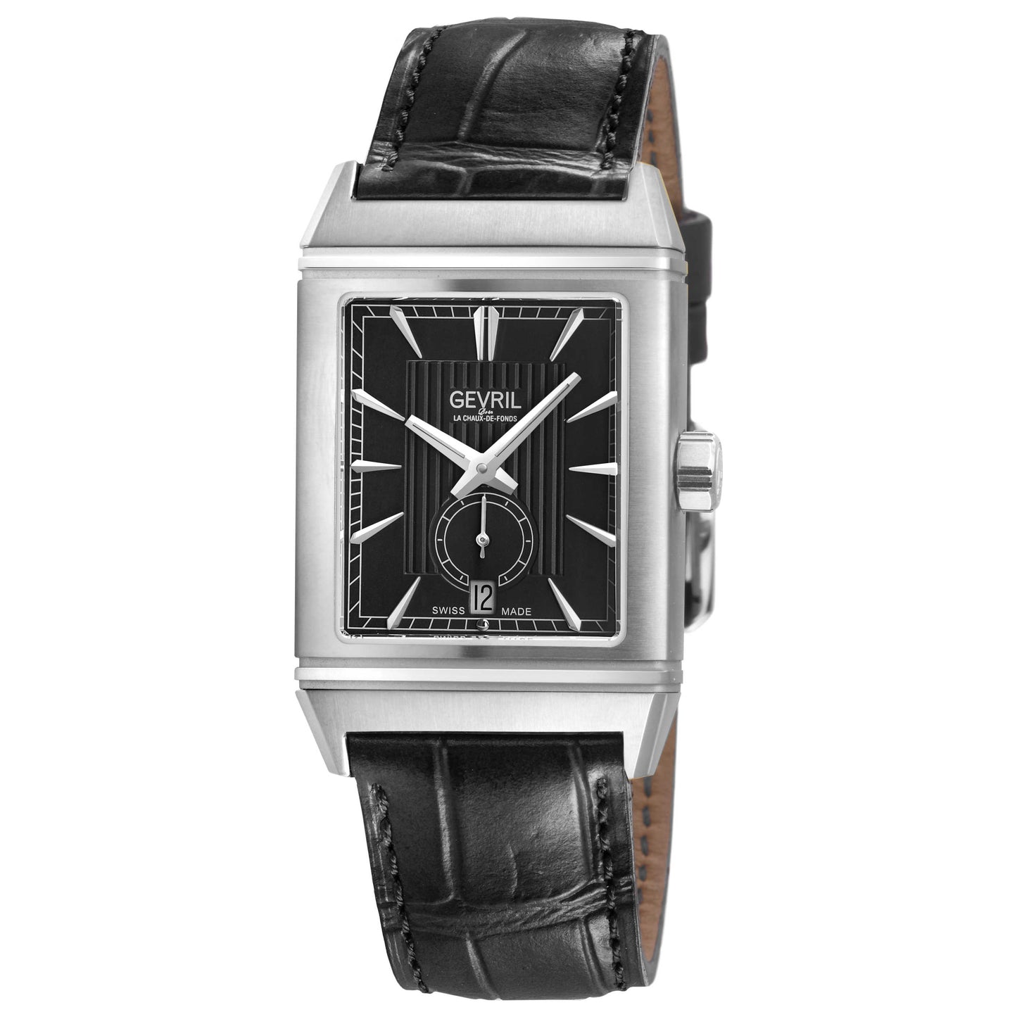 Front view of Gevril Time Square Men's Automatic Watch 49700