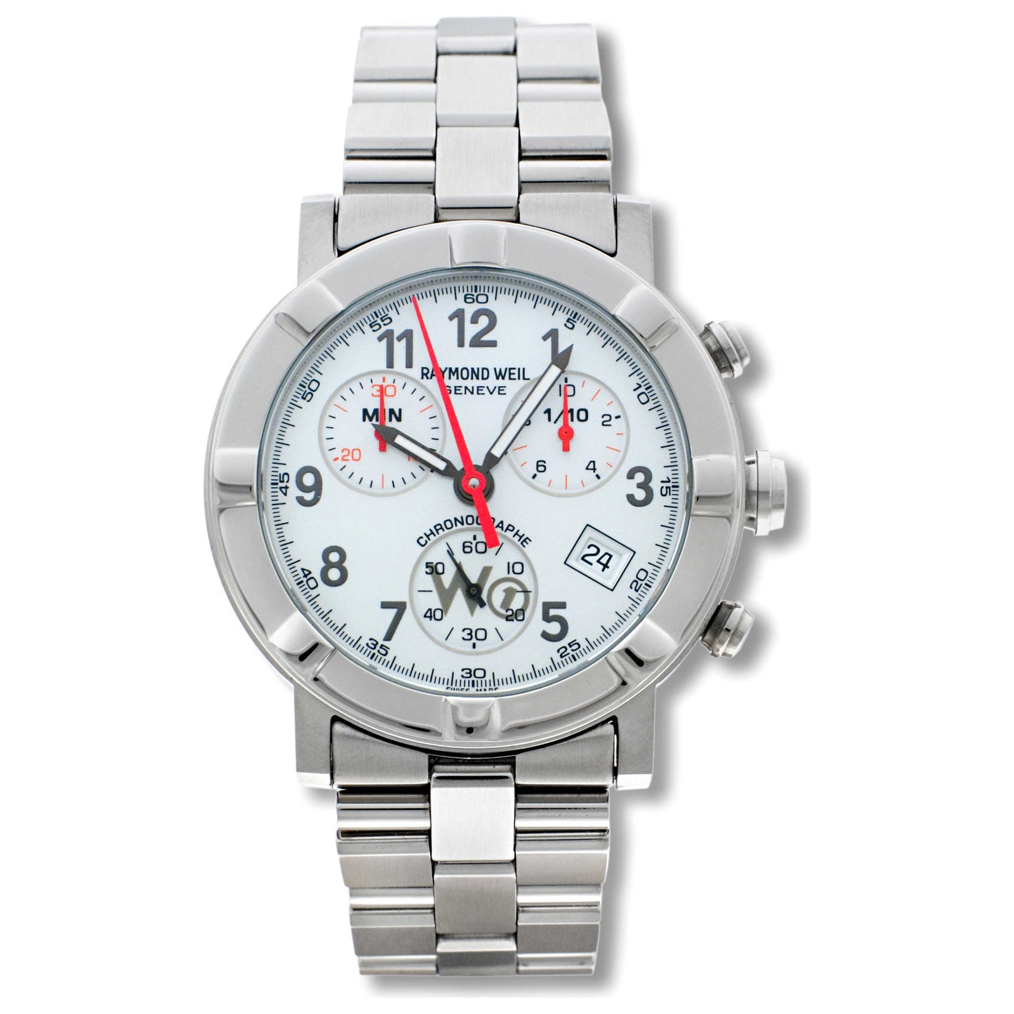 Front view of Raymond Weil W1 Men's Watch 5000S-WA