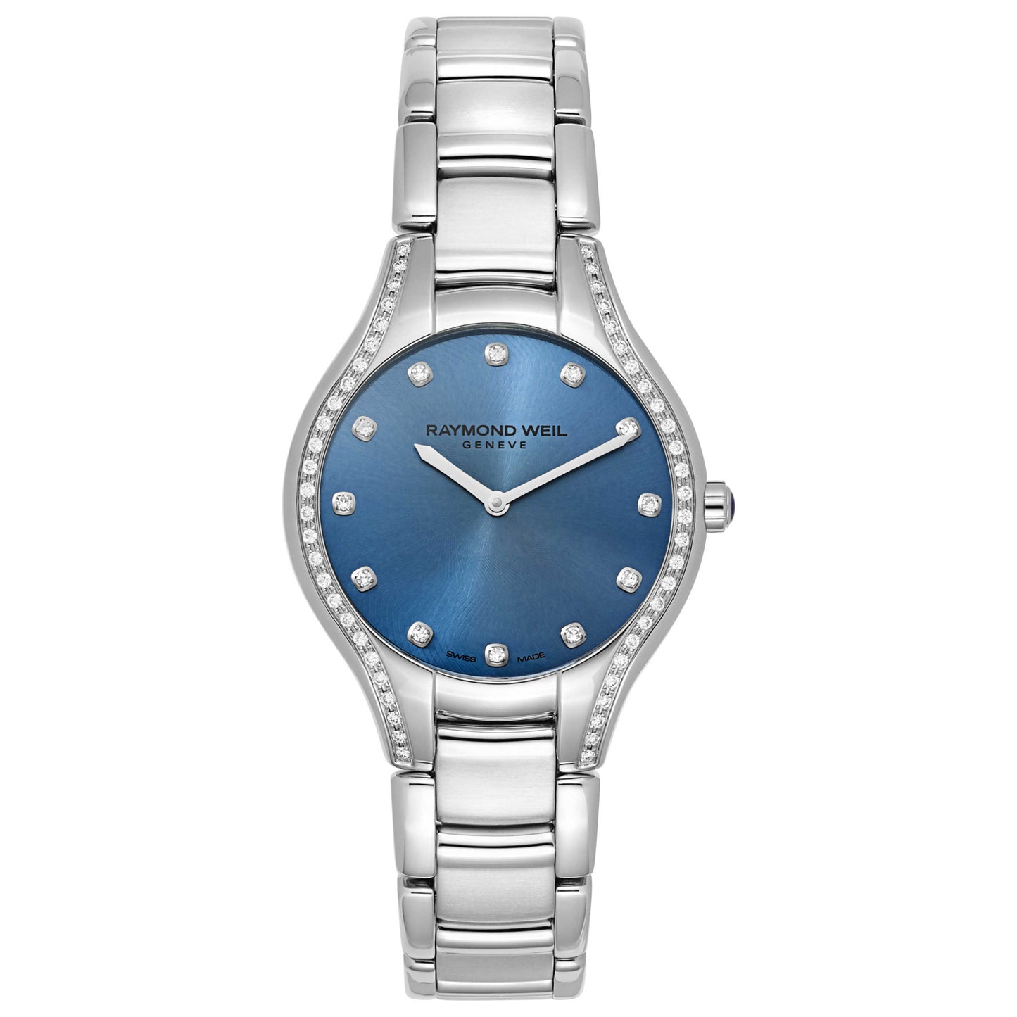 Front view of Raymond Weil Noemia Women's Swiss Quartz (Battery-Powered) Watch 5132-STS-50081