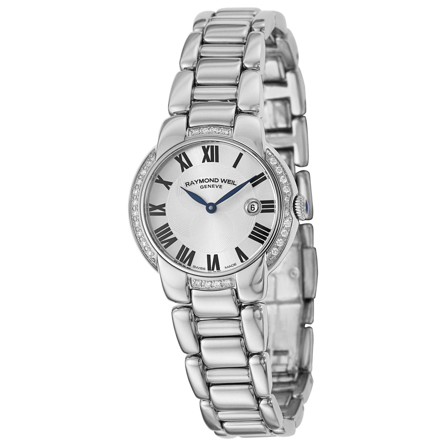 Front view of Raymond Weil Jasmine Women's Swiss Quartz (Battery-Powered) Watch 5229-STS-01659