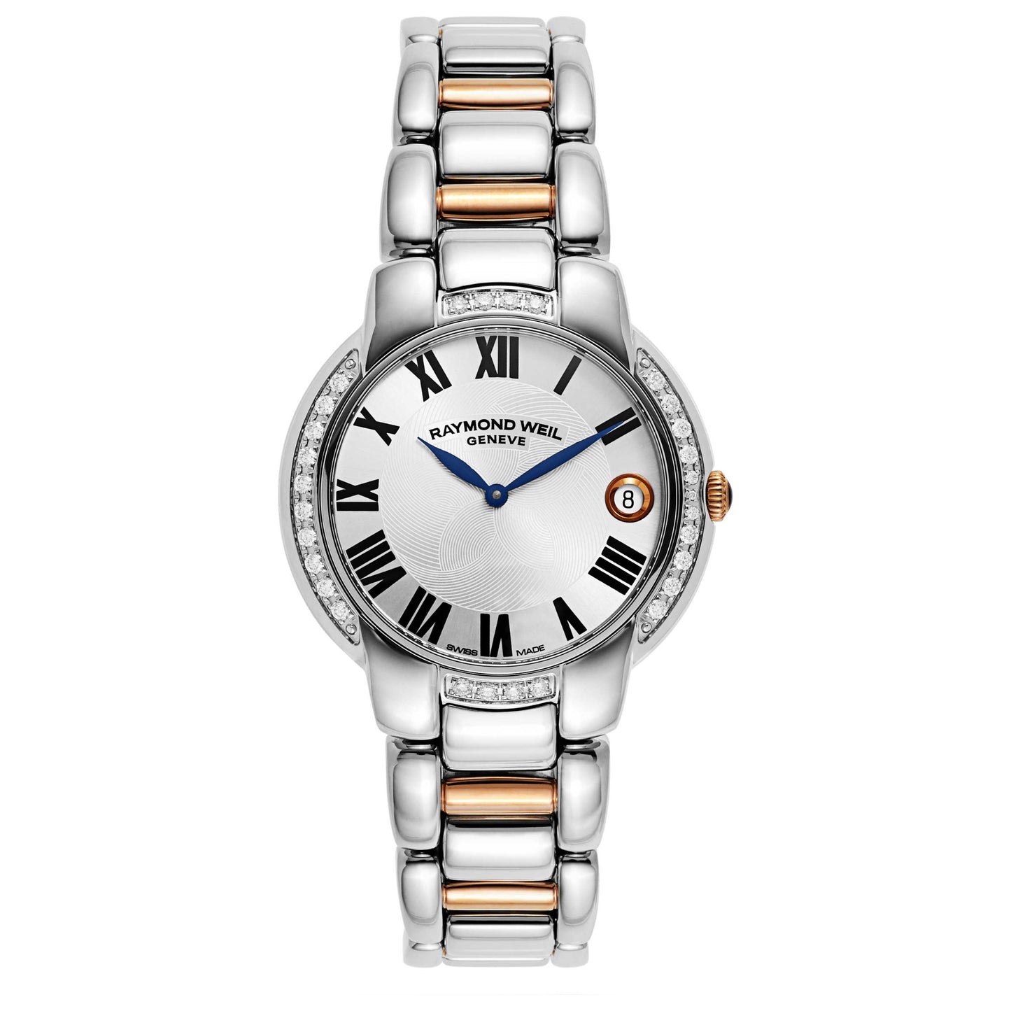 Front view of Raymond Weil Jasmine Women's Swiss Quartz (Battery-Powered) Watch 5235-S5S-01659