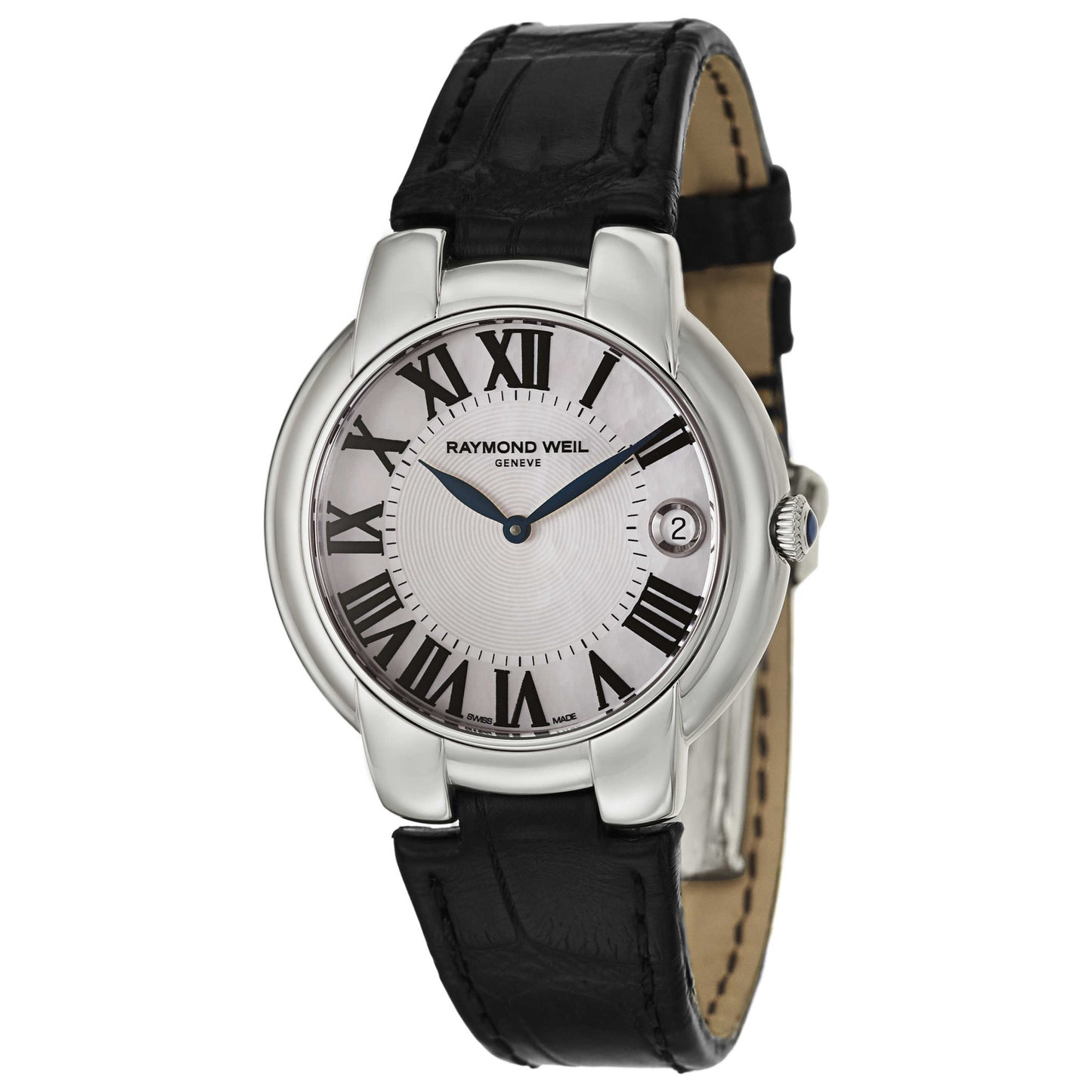 Front view of Raymond Weil Jasmine Women's Swiss Quartz (Battery-Powered) Watch 5235-STC-00970