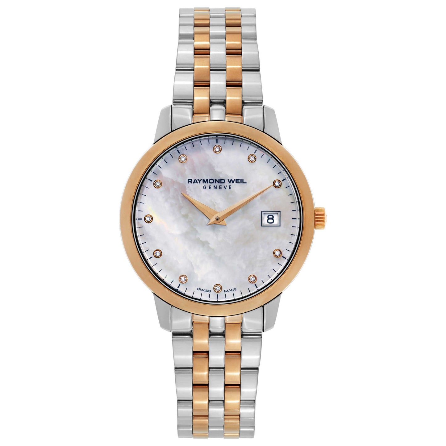Front view of Raymond Weil Toccata Women's Swiss Quartz (Battery-Powered) Watch 5388-SP5-97081