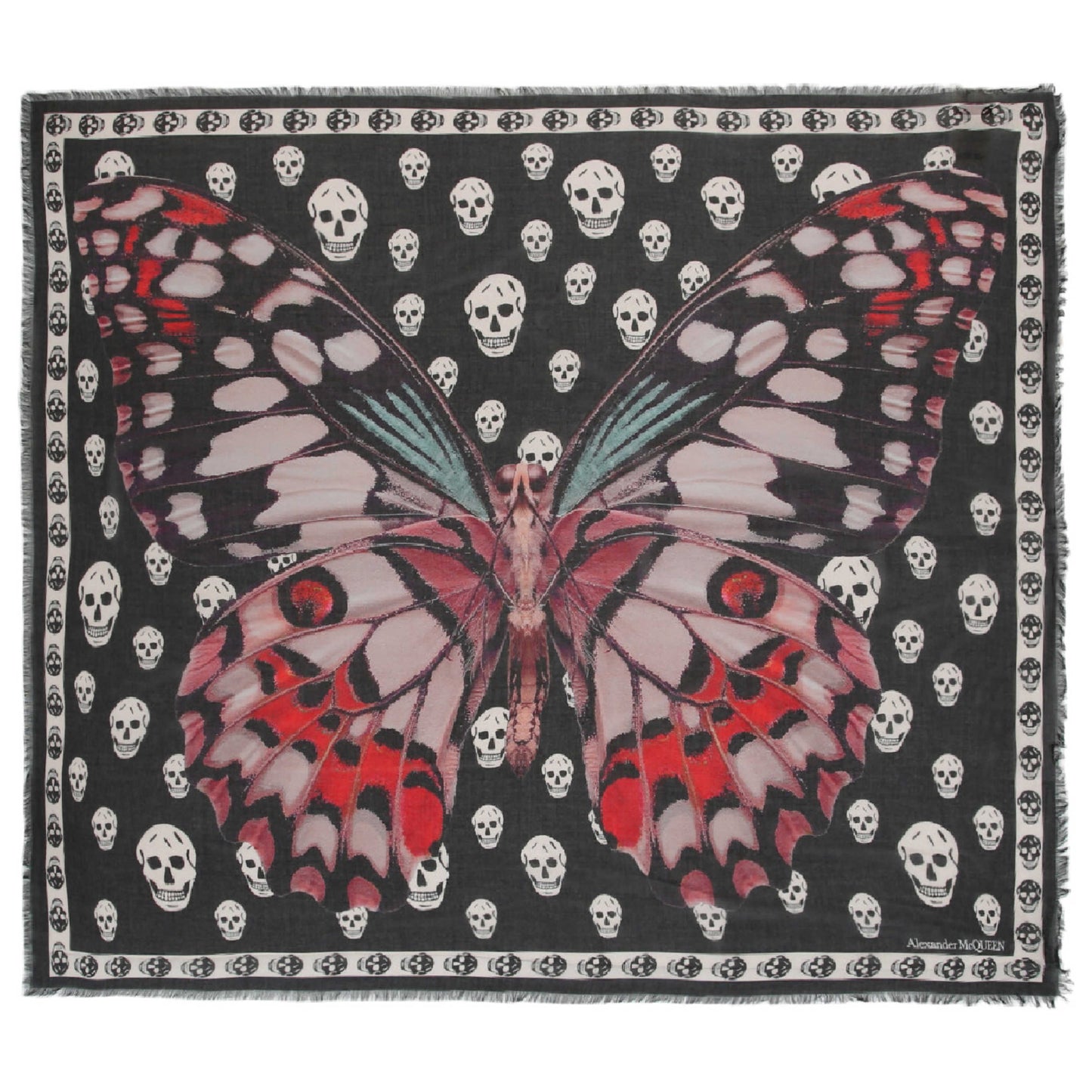 Front view of Alexander McQueen Fashion Scarves 540540-3418Q-1072-NS