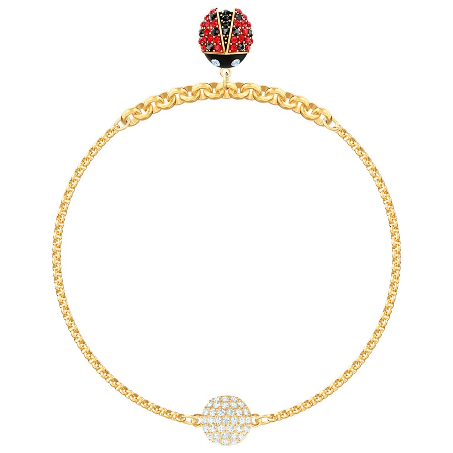 Front view of Swarovski Remix Ladybug Women's Bracelet 5466832