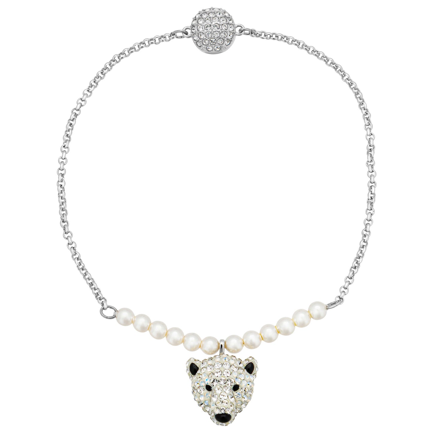 Front view of Swarovski Polar Bestiary Women's Bracelet 5493706