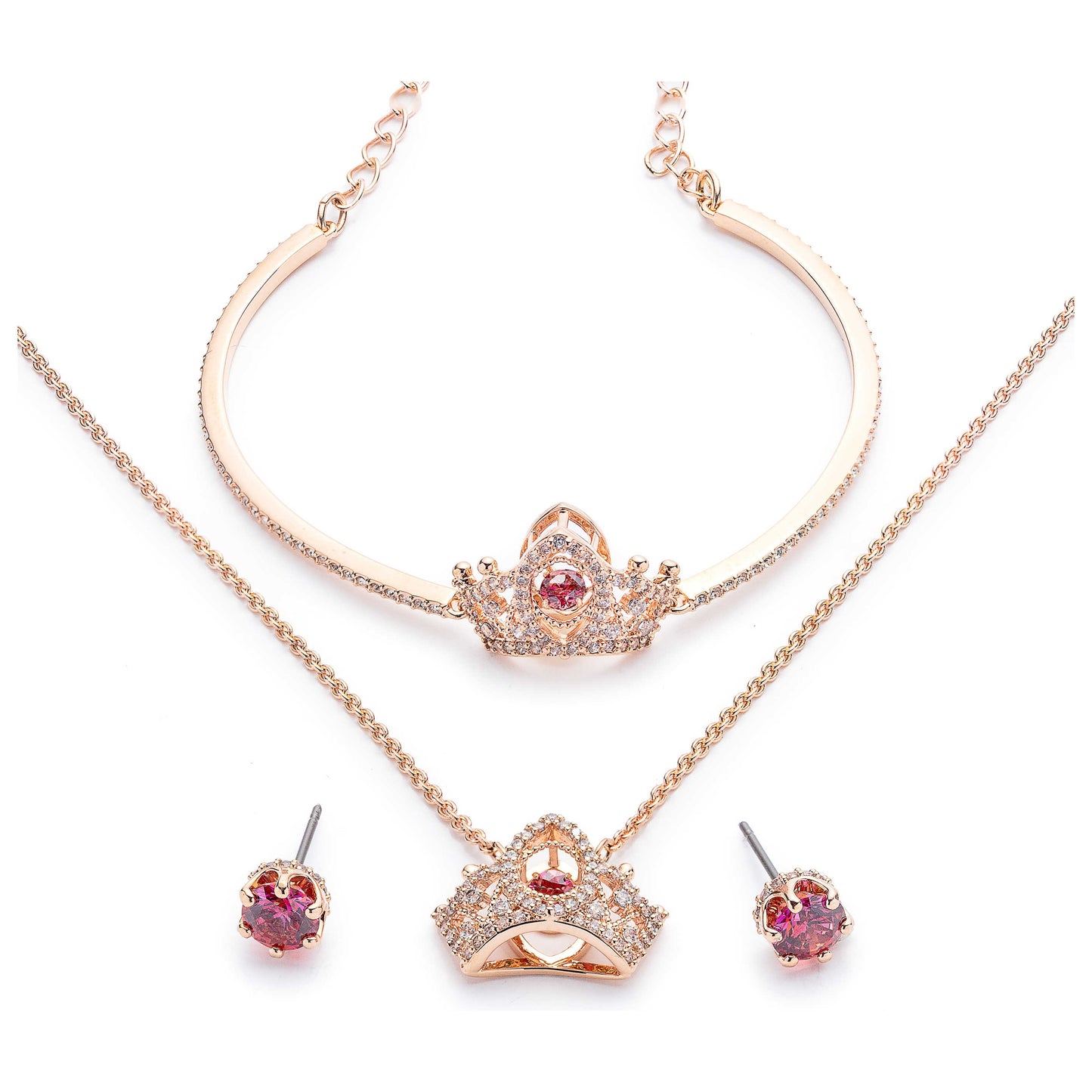 Front view of Swarovski Bee A Queen Women's Jewelry Set 5501075