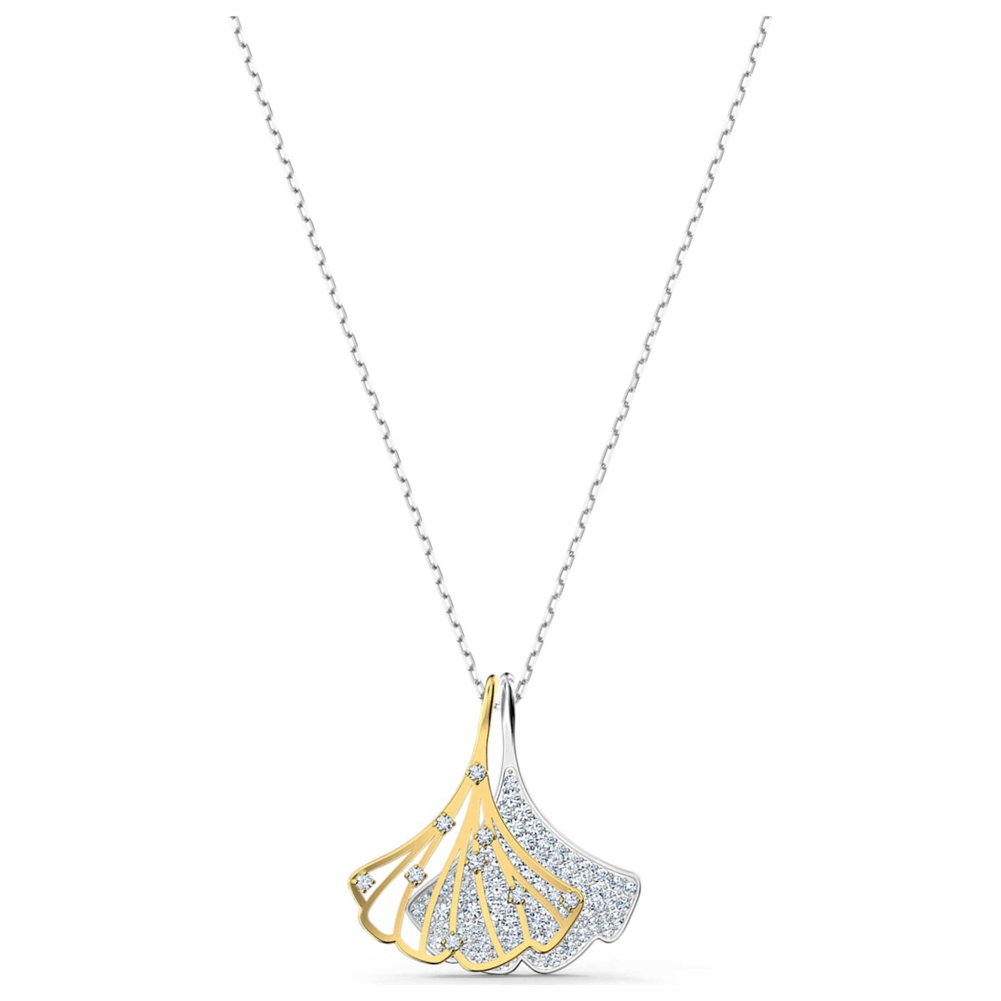 Front view of Swarovski Stunning Gingko Women's Necklace 5515462
