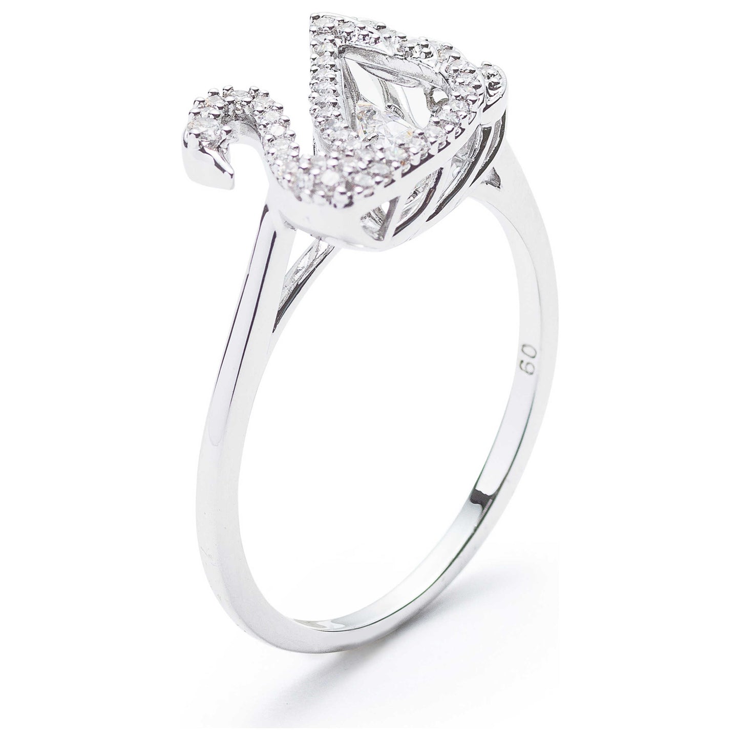 Front view of Swarovski Dancing Swan Women's Ring 5534844