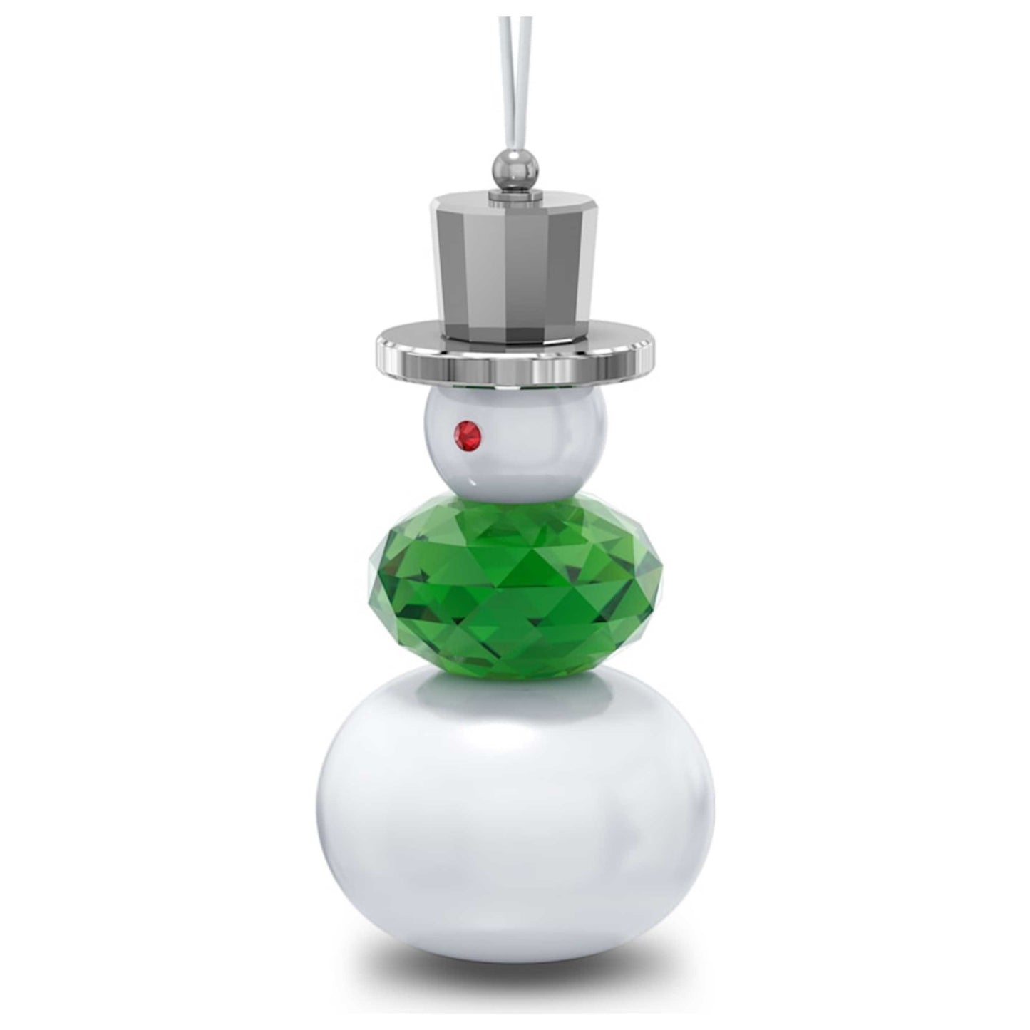 Front view of Swarovski Holiday Cheers Snowman Figurine 5596388