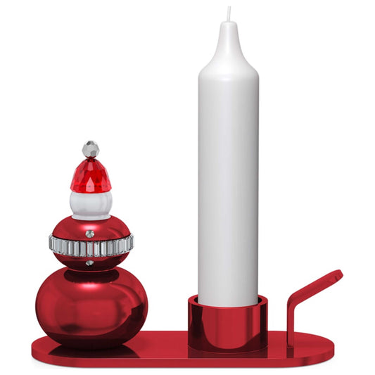 Front view of Swarovski Holiday Cheers Santa Candle Holder 5596392