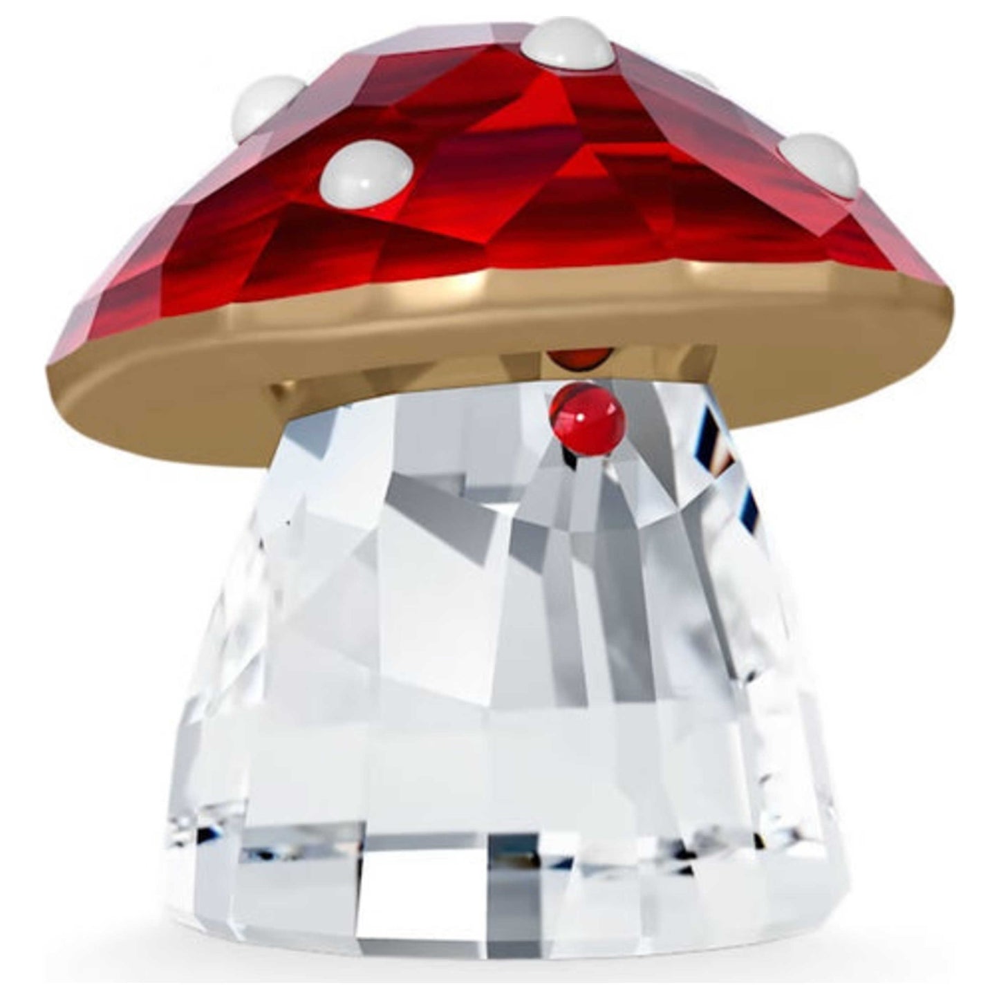 Front view of Swarovski Holiday Cheers Red Mushroom Figurine 5627103