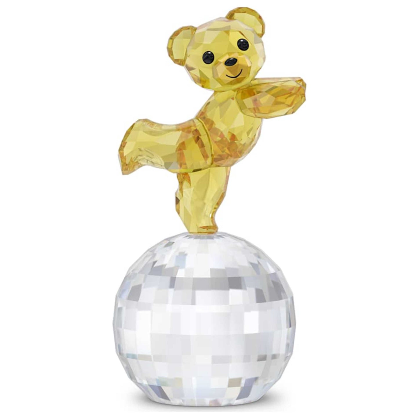 Front view of Swarovski Kris Bear Ready to Disco Ornament 5639875