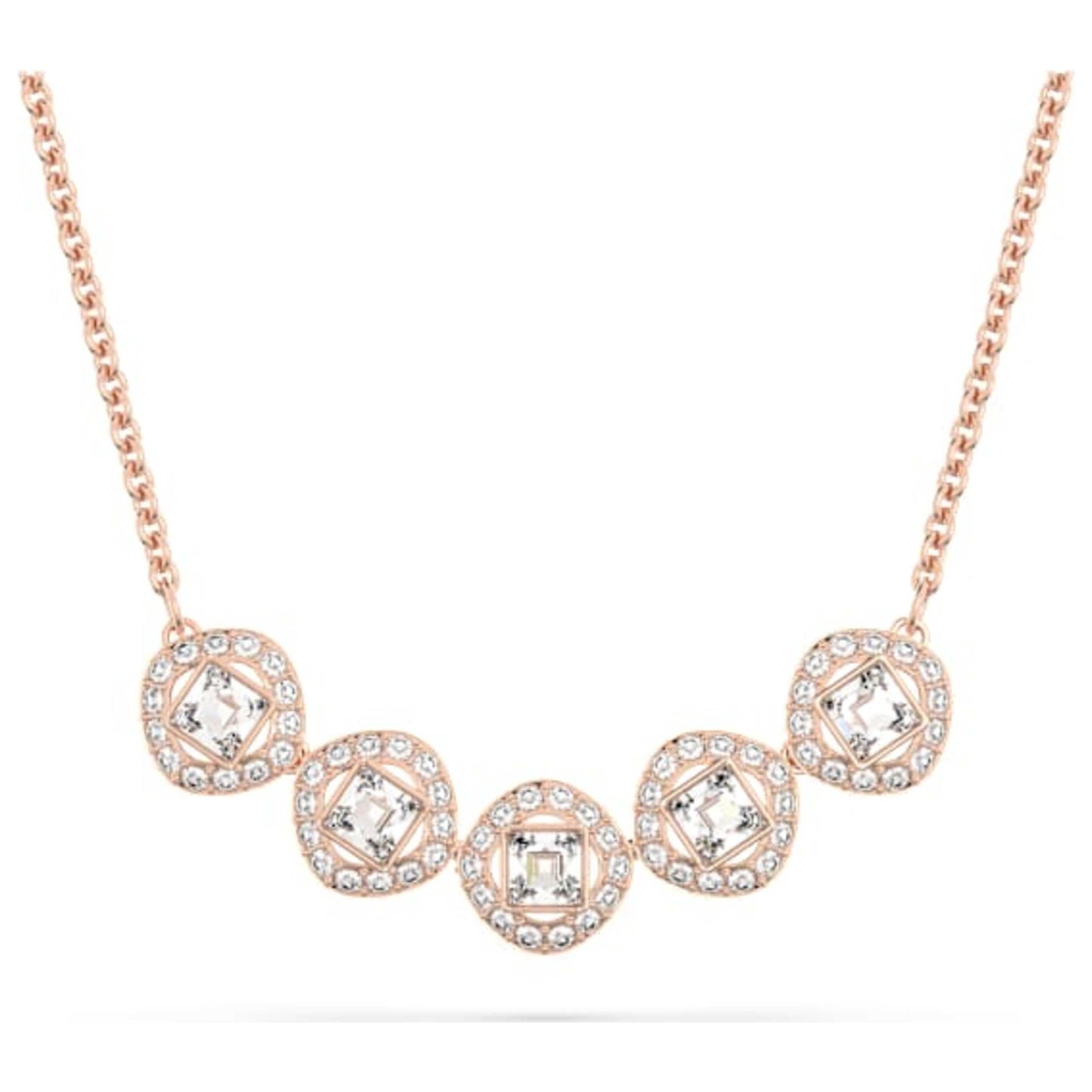 Front view of Swarovski Angelic Square Women's Necklace 5646715