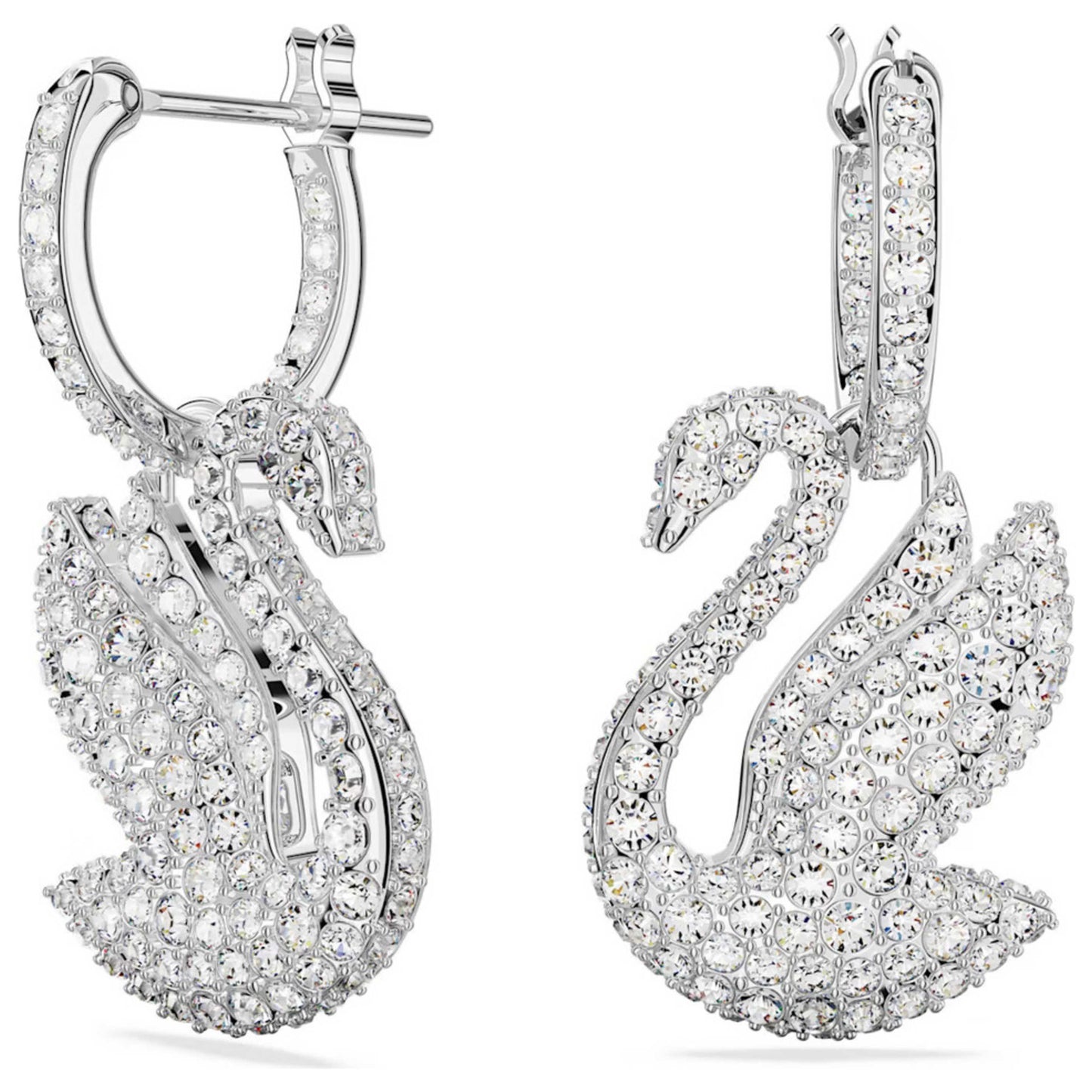 Front view of Swarovski Swan Women's Earrings 5647545