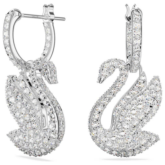 Front view of Swarovski Swan Women's Earrings 5647545