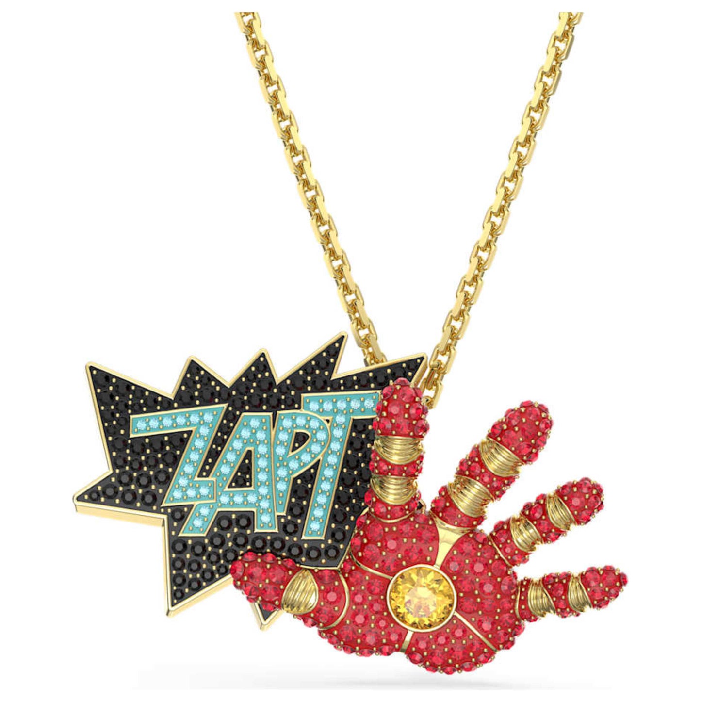 Front view of Swarovski Marvel Iron Man Unisex Necklace 5650575