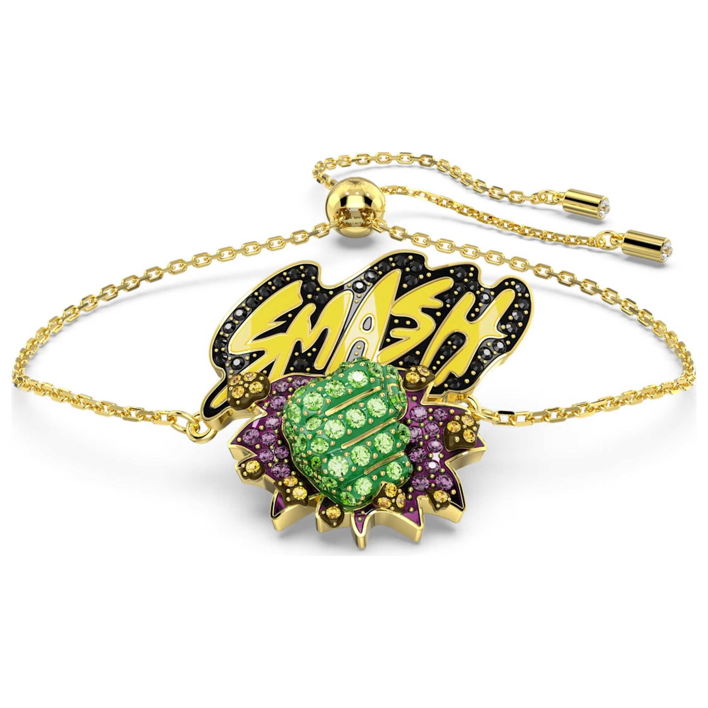Front view of Swarovski Marvel Hulk Unisex Bracelet 5650869