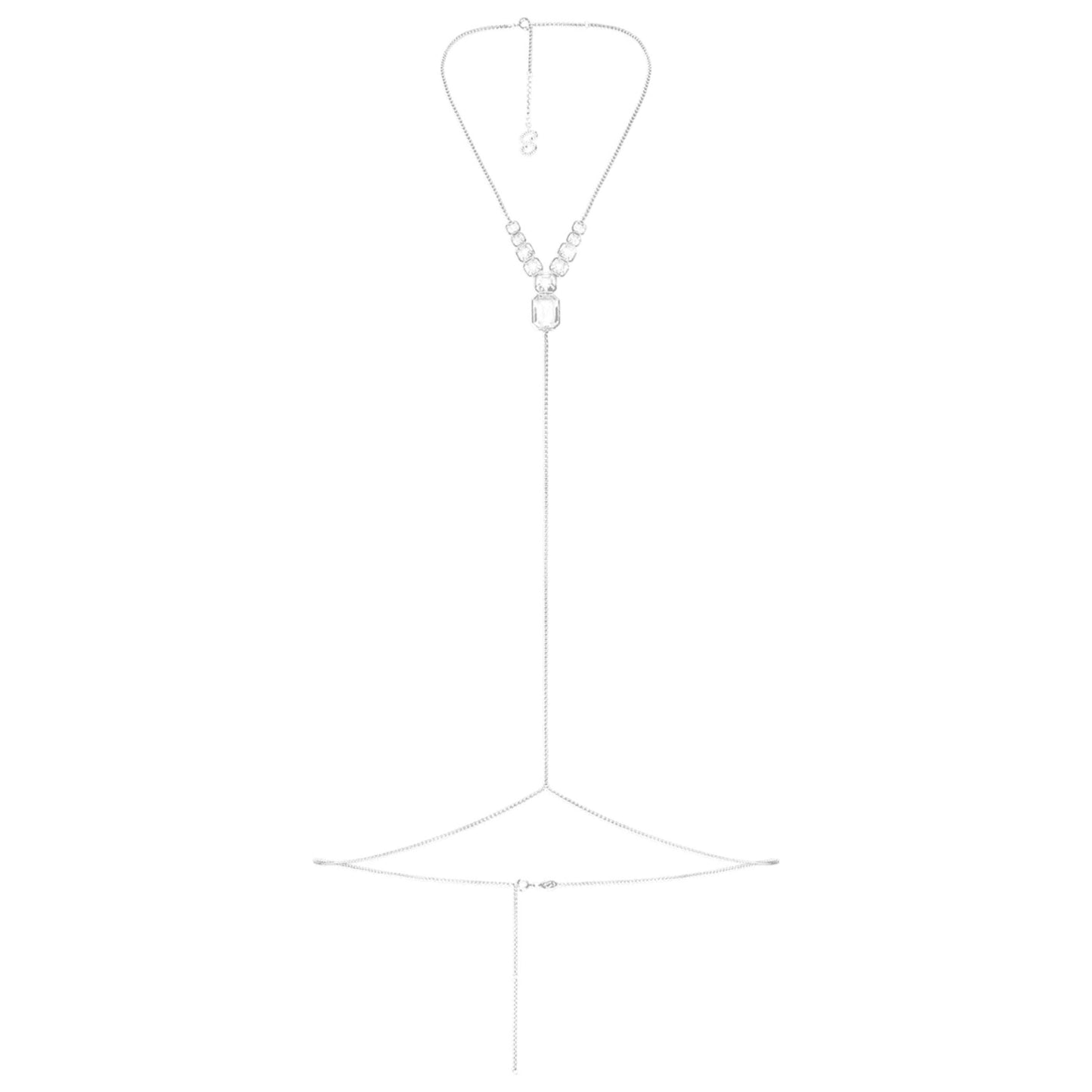 Front view of Swarovski Skims Women's Body Chain 5678062