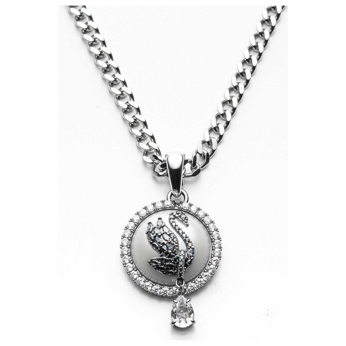 Front view of Swarovski Swan Women's Necklace 5680868