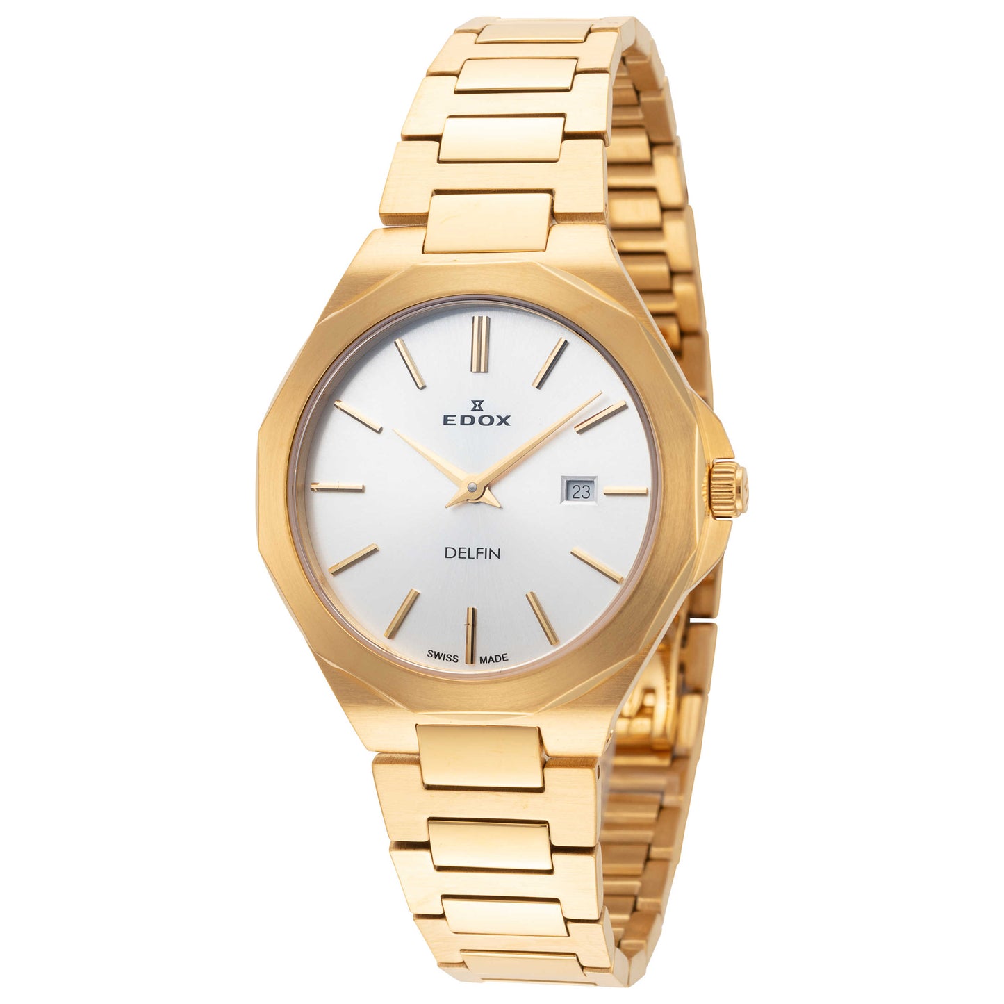 Front view of Edox Delfin Women's Quartz Watch 57005-37JM-AID