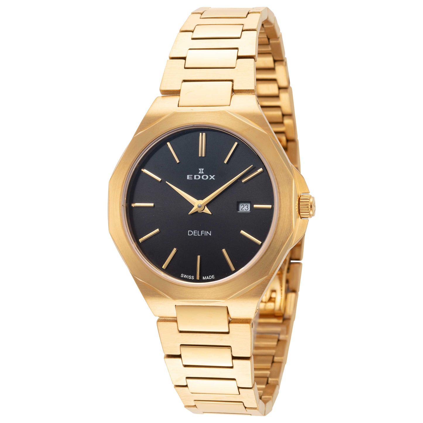 Front view of Edox Delfin Women's Quartz Watch 57005-37JM-NID