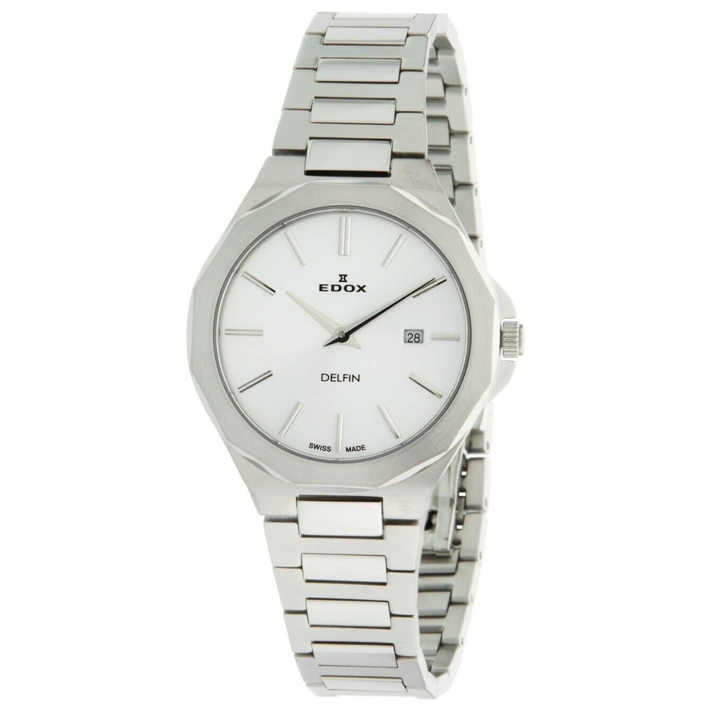 Front view of Edox Delfin Women's Quartz Watch 57005-3M-AIN