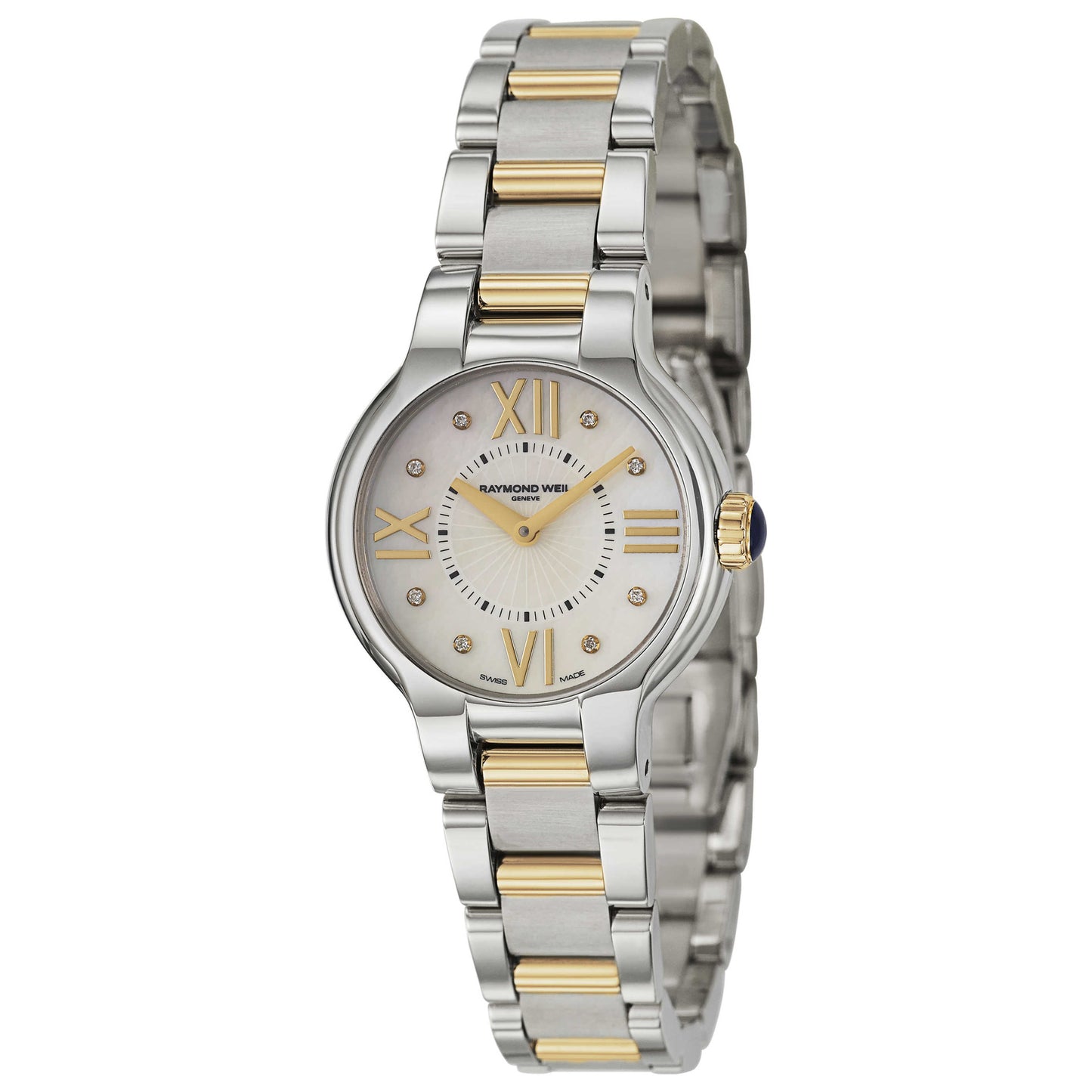 Front view of Raymond Weil Noemia Women's Swiss Quartz (Battery-Powered) Watch 5927-STP-00995