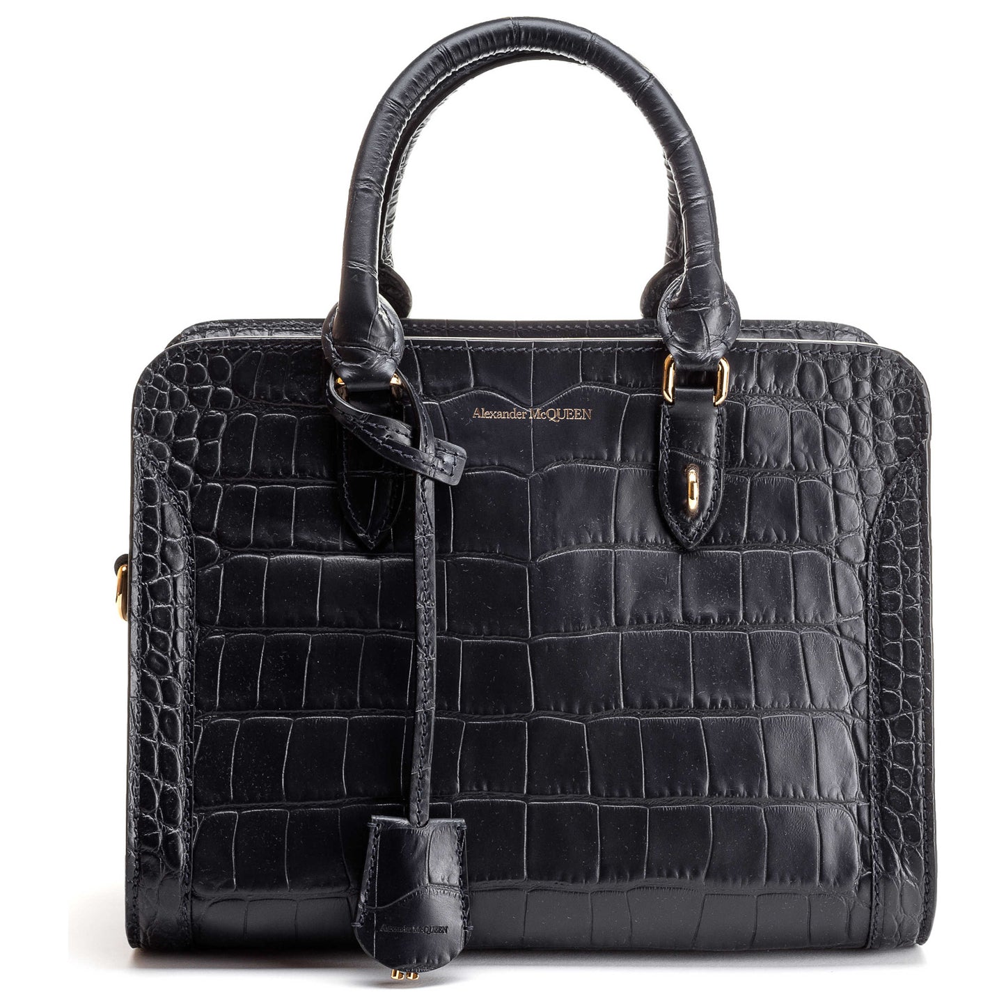 Front view of Alexander McQueen Padlock Zip Women's Handbags 598799-DZT0G-4011