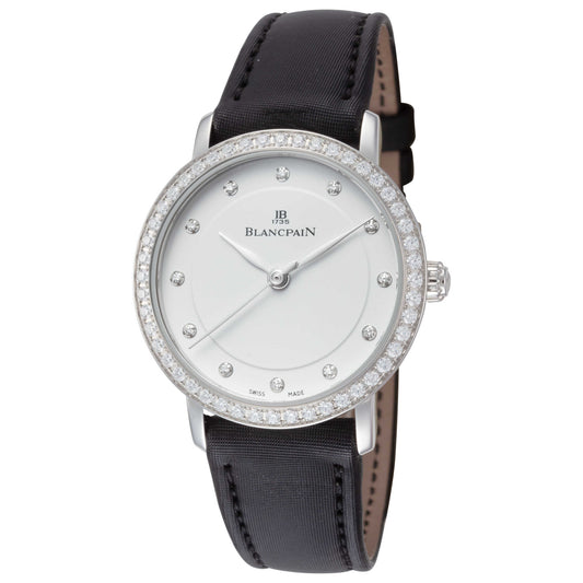 Front view of Blancpain Villeret Ultra Slim Women's Automatic Watch 6102-4628-95A