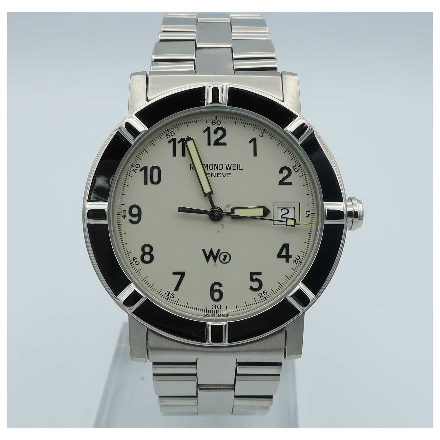 Front view of Raymond Weil Parsifal Men's Swiss Quartz (Battery-Powered) Watch 6120S-WA-PO
