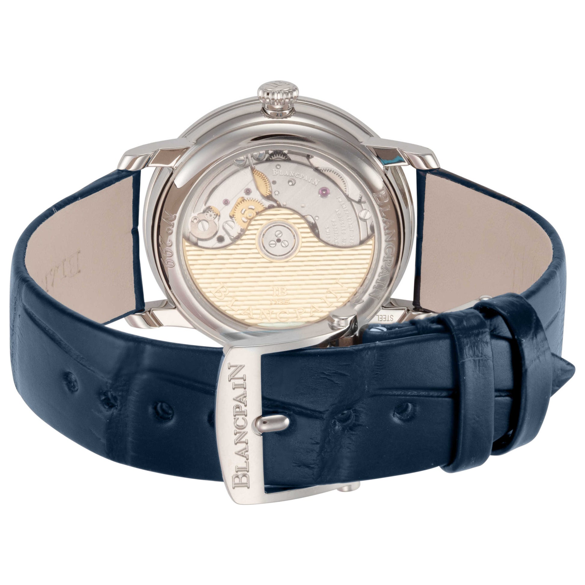 Back view of Blancpain Villeret Women's Automatic Watch 6127-4628-55B