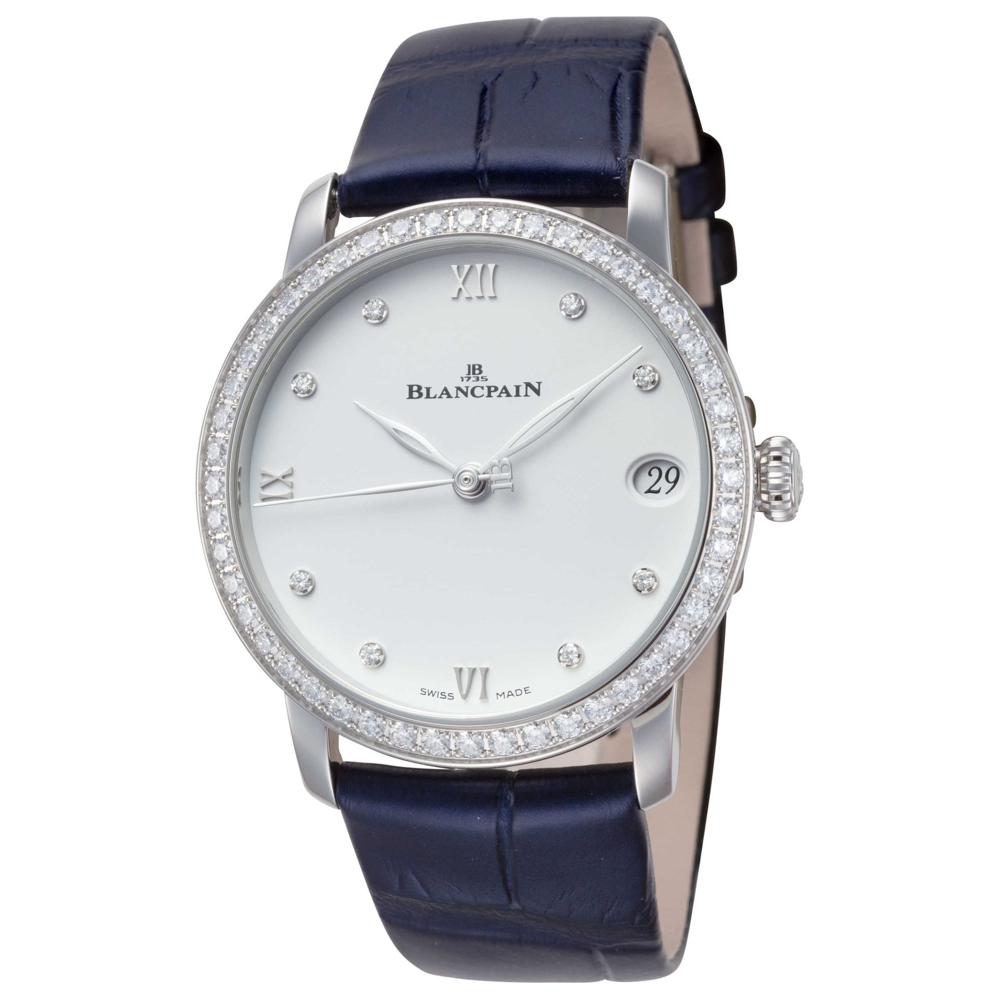 Front view of Blancpain Villeret Women's Automatic Watch 6127-4628-55B