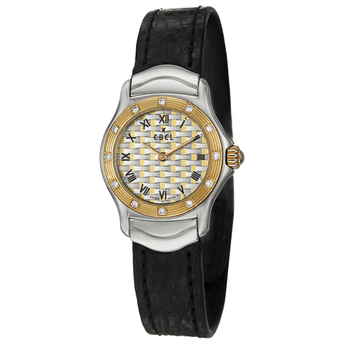 Front view of Ebel Dresswave Women's Swiss Quartz (Battery-Powered) Watch 6157915-6236702-BLS