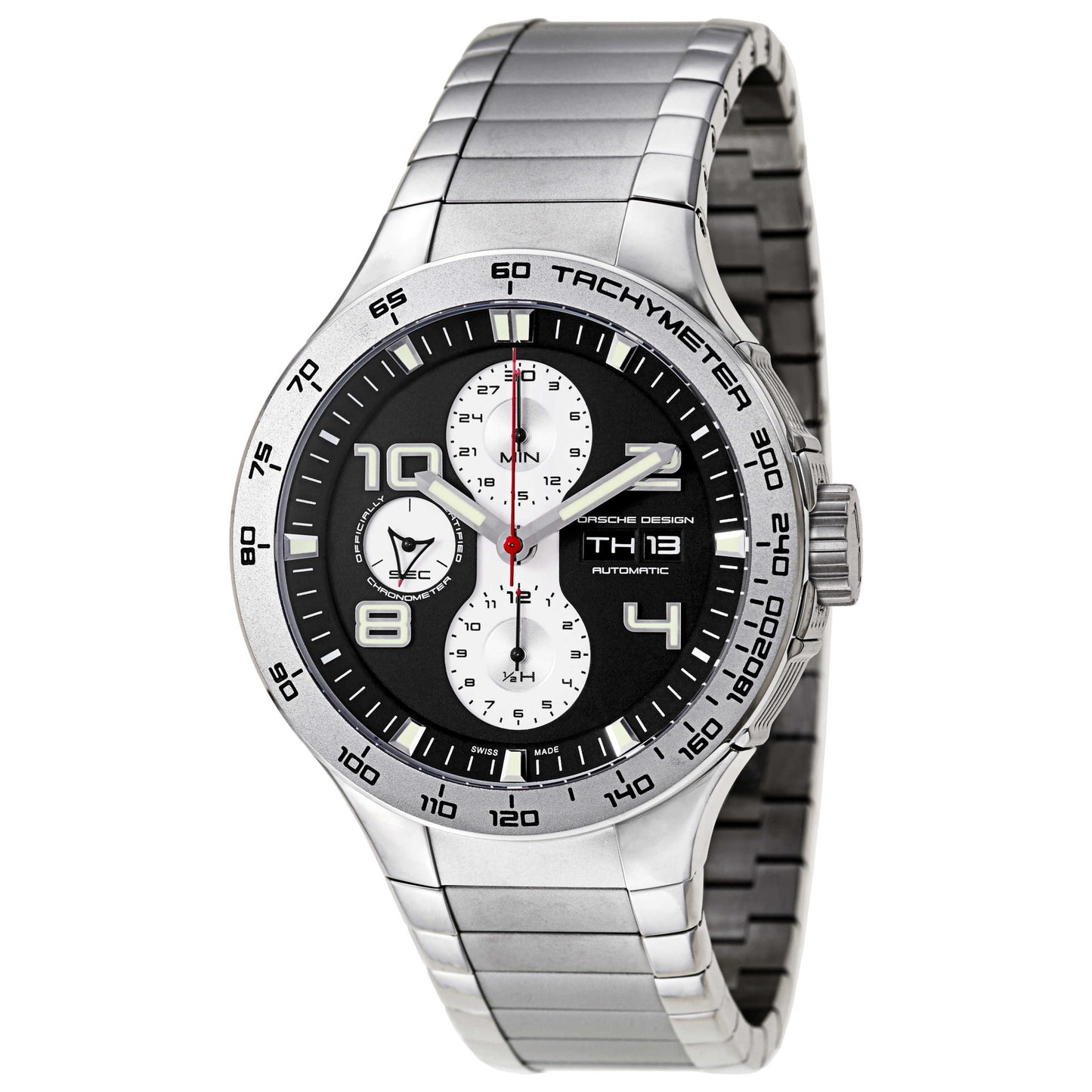 Front view of Porsche Design P'6340 Men's Automatic Watch 634041430251-3