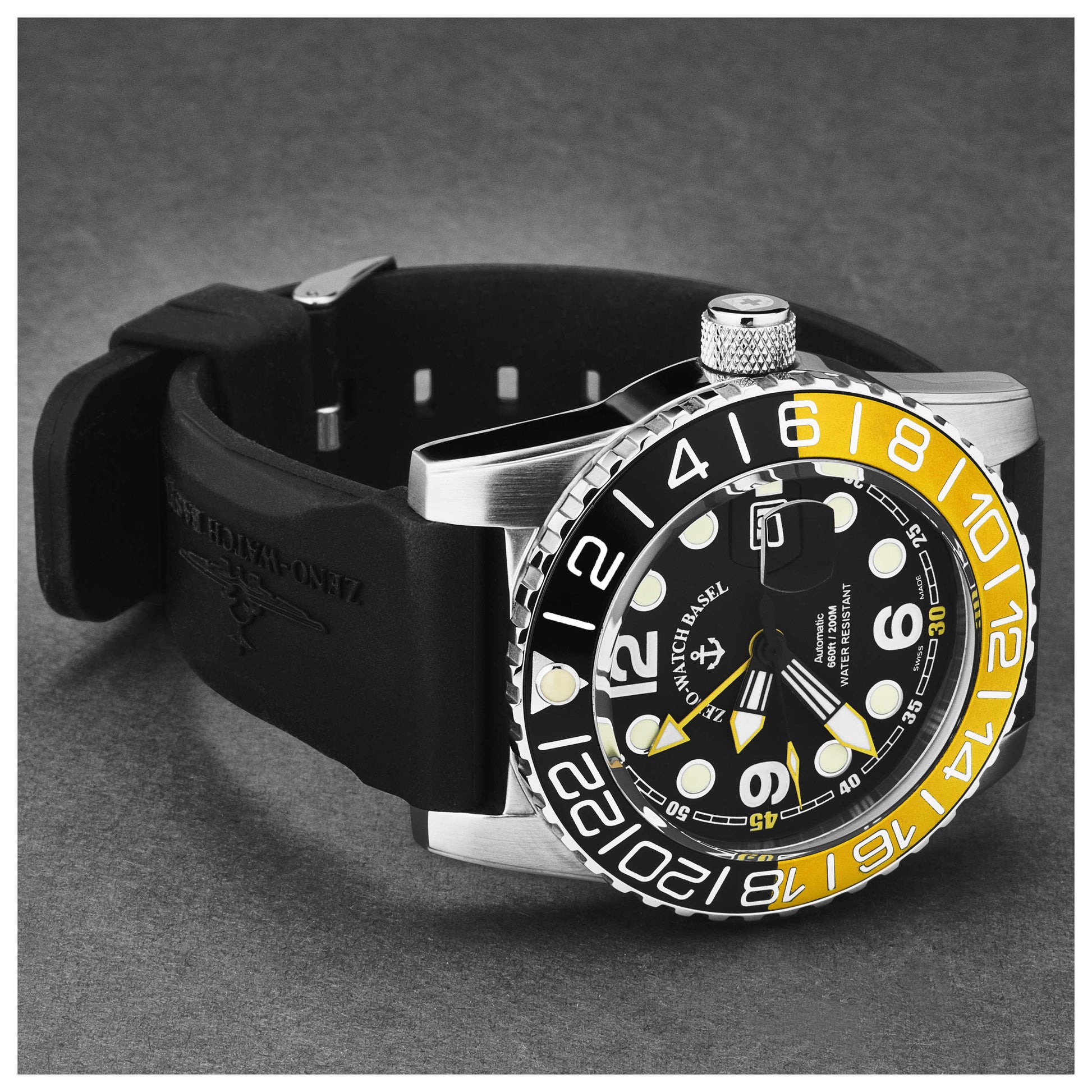 Zeno Airplane Diver Men's Automatic Watch 6349GMT-3-A1-9 - Image #8