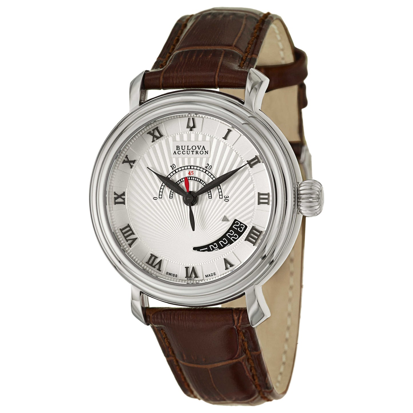 Front view of Bulova Accutron Amerigo Men's Automatic Watch 63B021