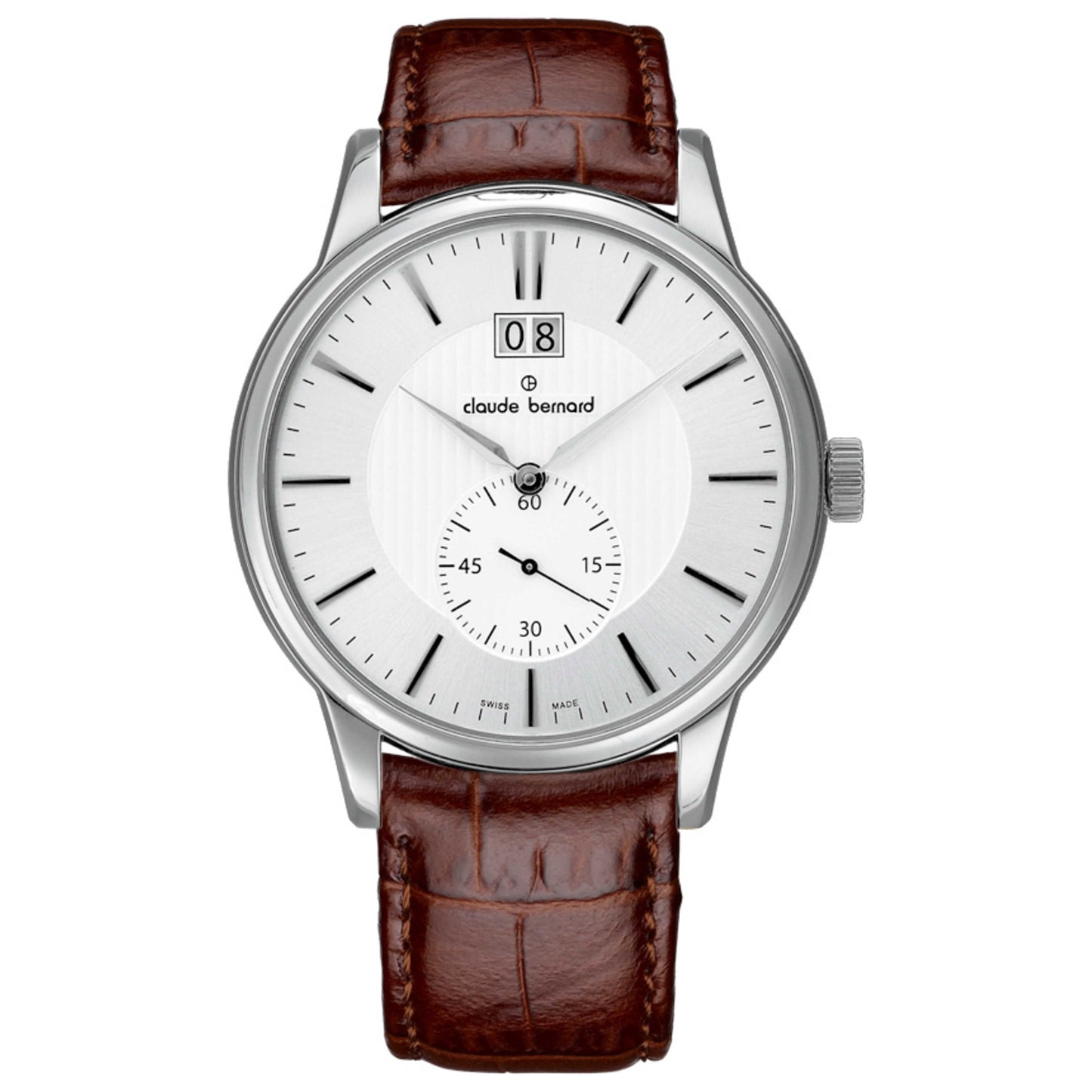 Front view of Claude Bernard Classic Men's Quartz Watch 64005-3-AIN