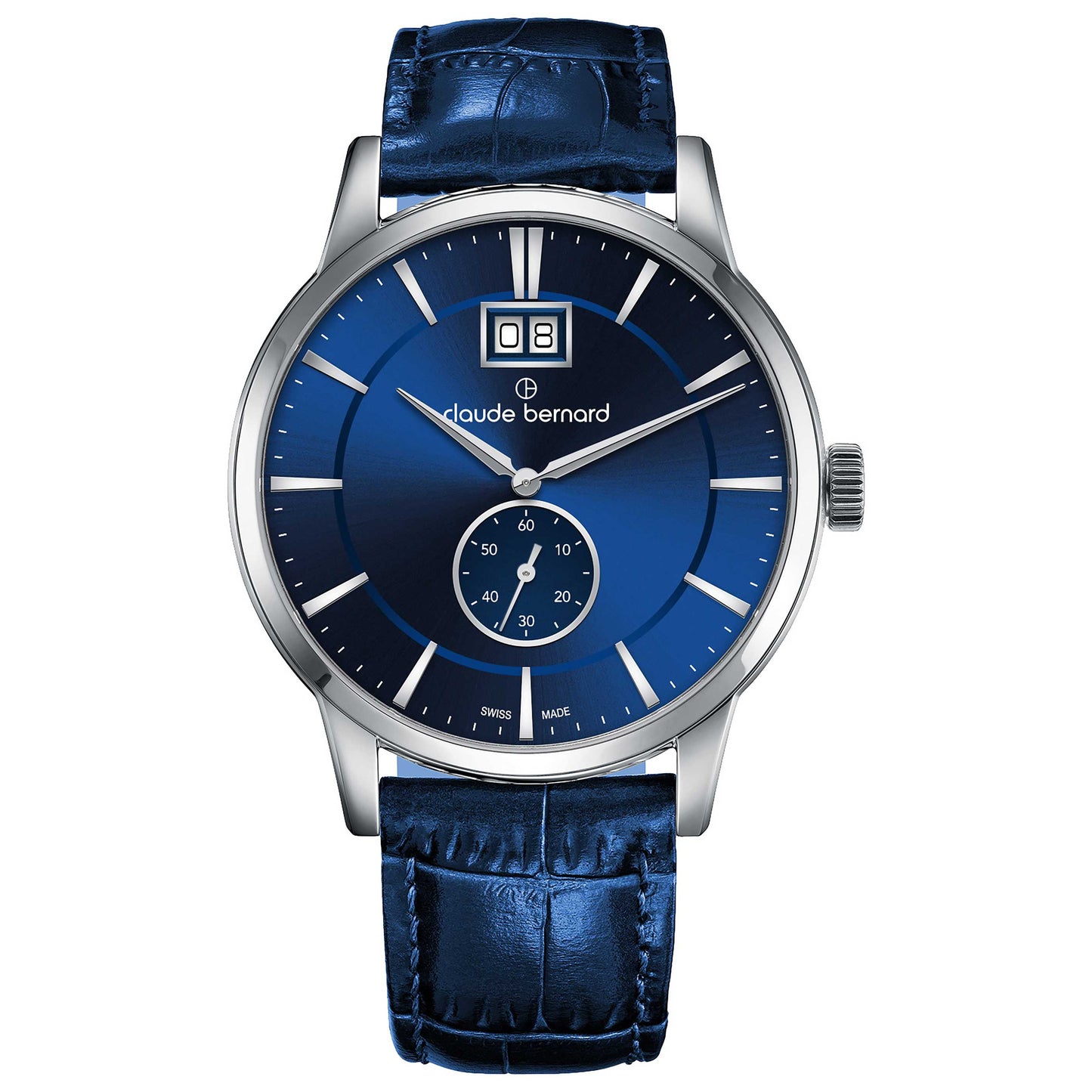 Front view of Claude Bernard Classic Men's Quartz Watch 64005-3-BUIN3