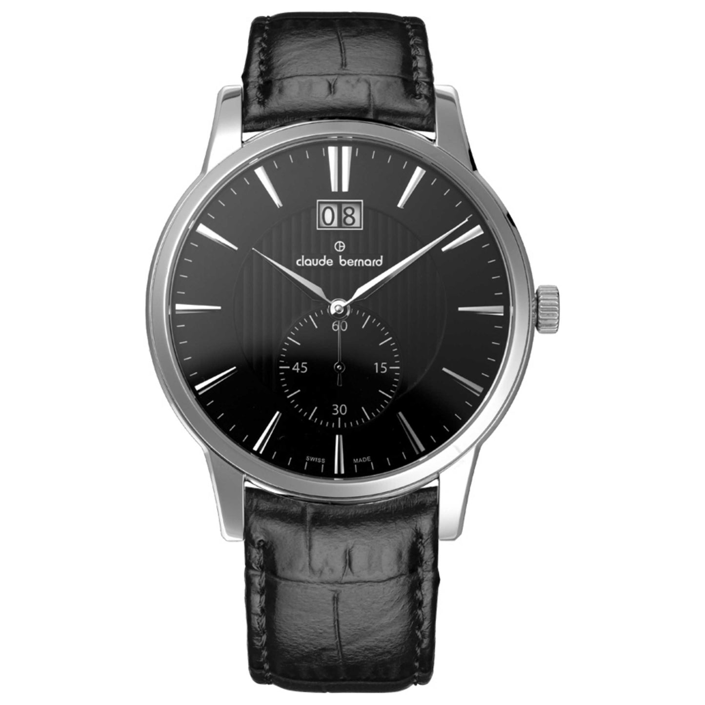 Front view of Claude Bernard Classic Men's Quartz Watch 64005-3-NIN