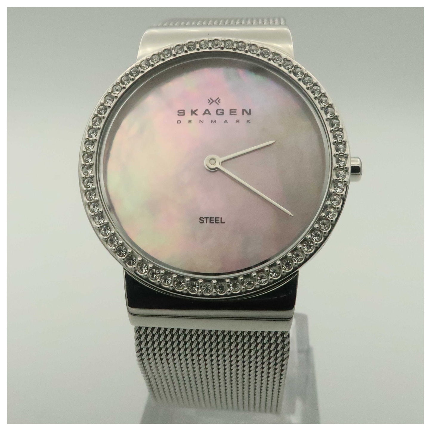 Front view of Skagen Mesh Women's Quartz Watch 644LSSP-SD
