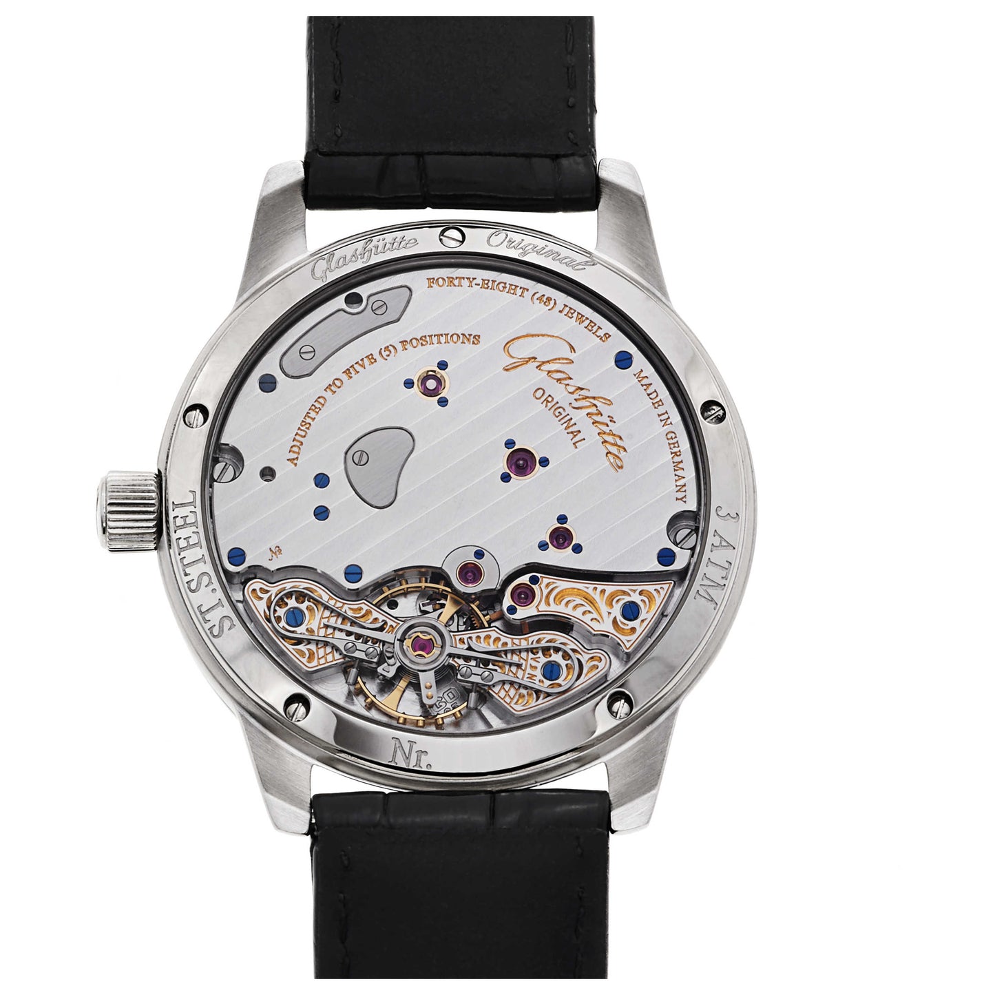 Glashutte Pano Men's Manual-Wind Watch 65-01-02-02-04 - Image #2