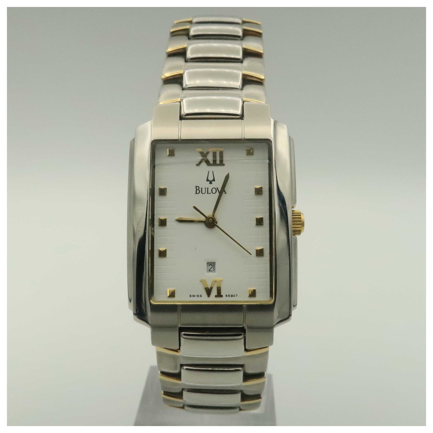 Front view of Bulova Dress Women's Swiss Quartz (Battery-Powered) Watch 65B07-PO