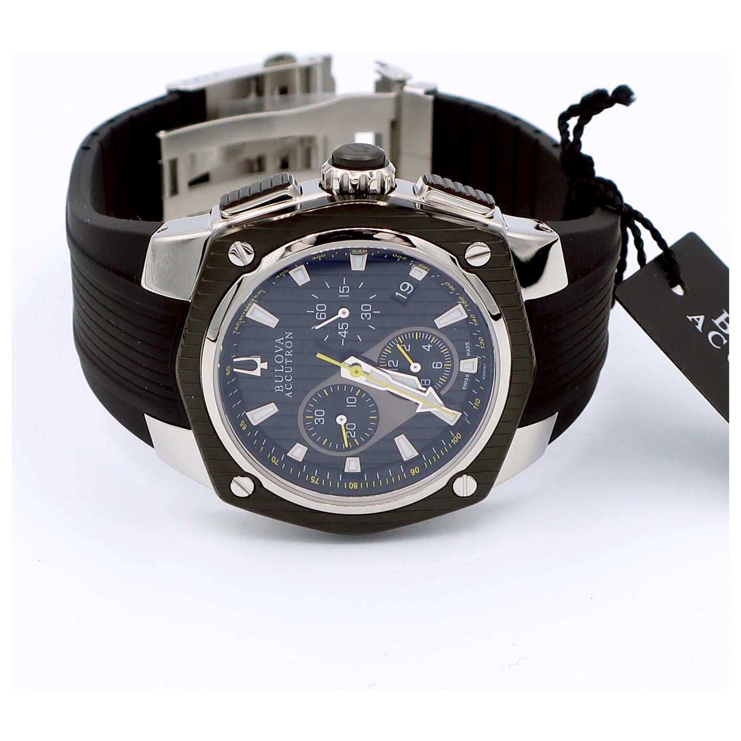 Bulova Accutron Corvara Men's Swiss Quartz (Battery-Powered) Watch 65B141-SDB - Image #8