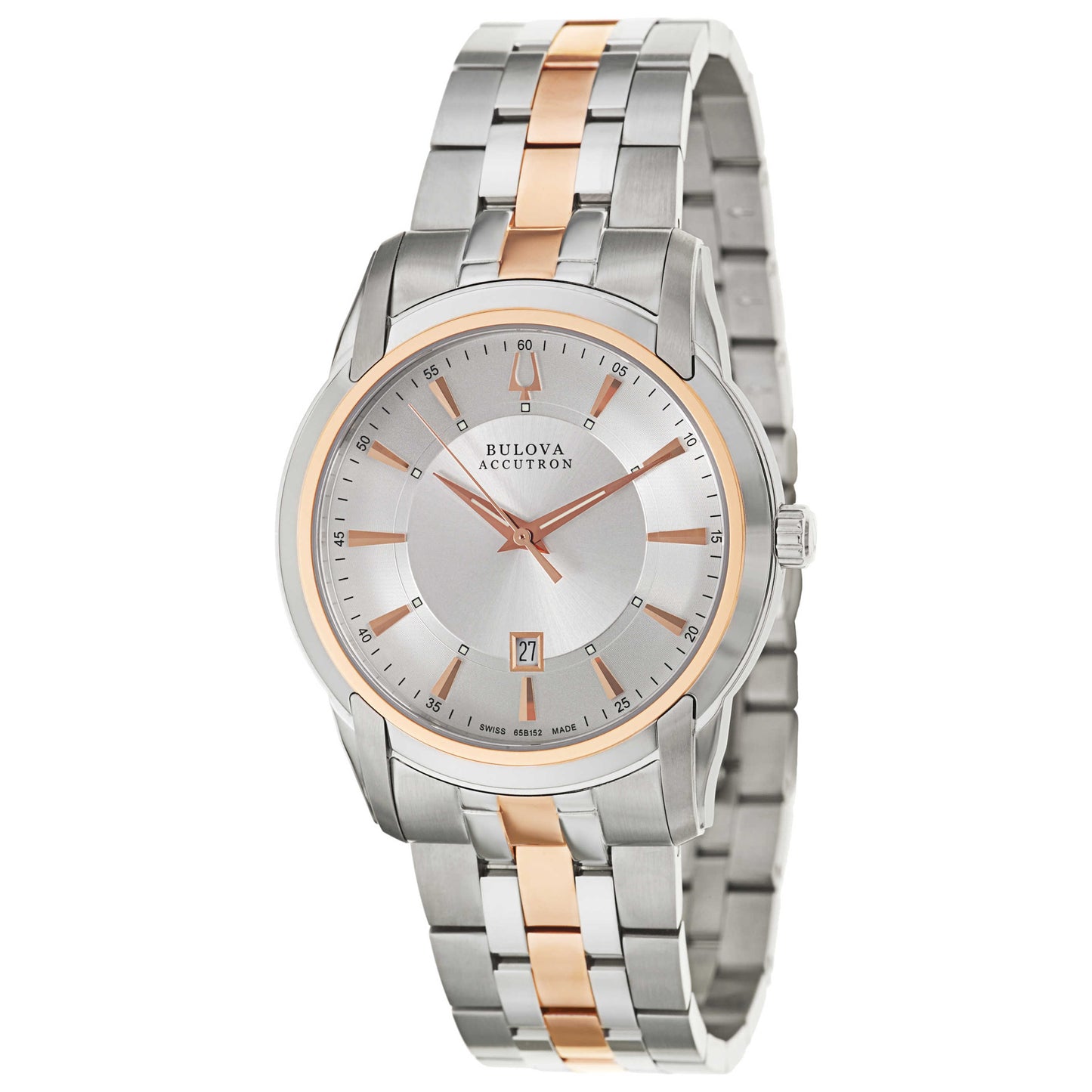 Front view of Bulova Accutron Sorengo Men's Swiss Quartz (Battery-Powered) Watch 65B152